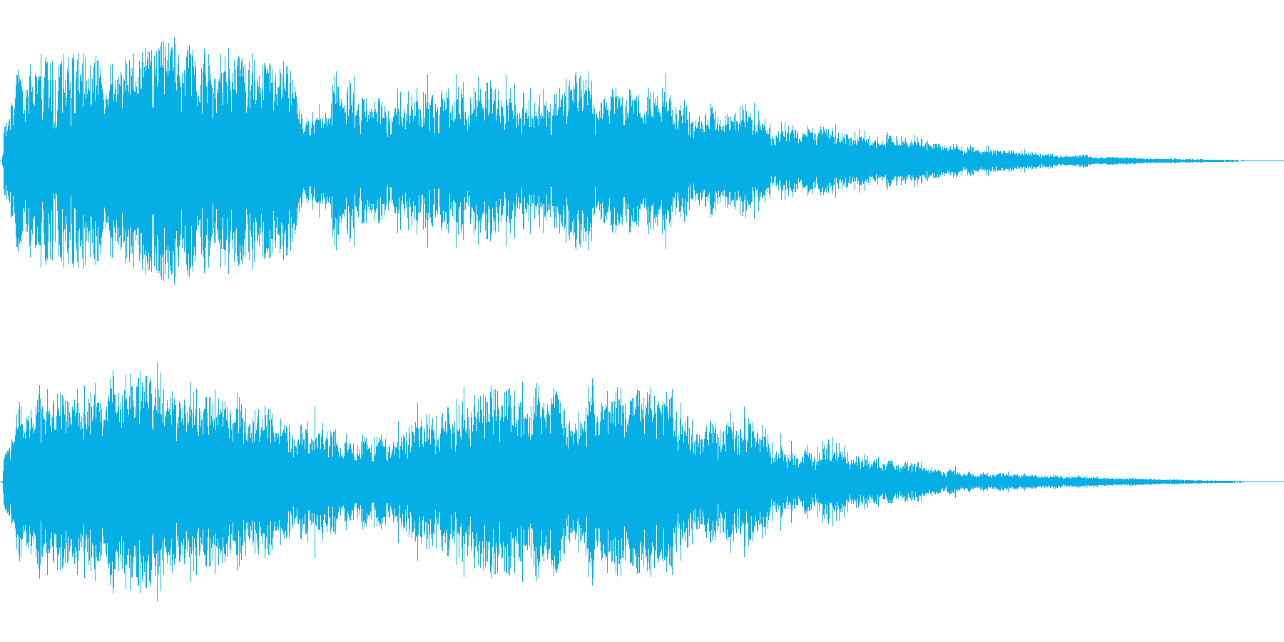 ブォァァン(悪い魔法をかけたような音)の再生済みの波形