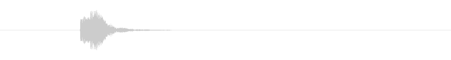 ボタンを押した時のクリック音ですの未再生の波形