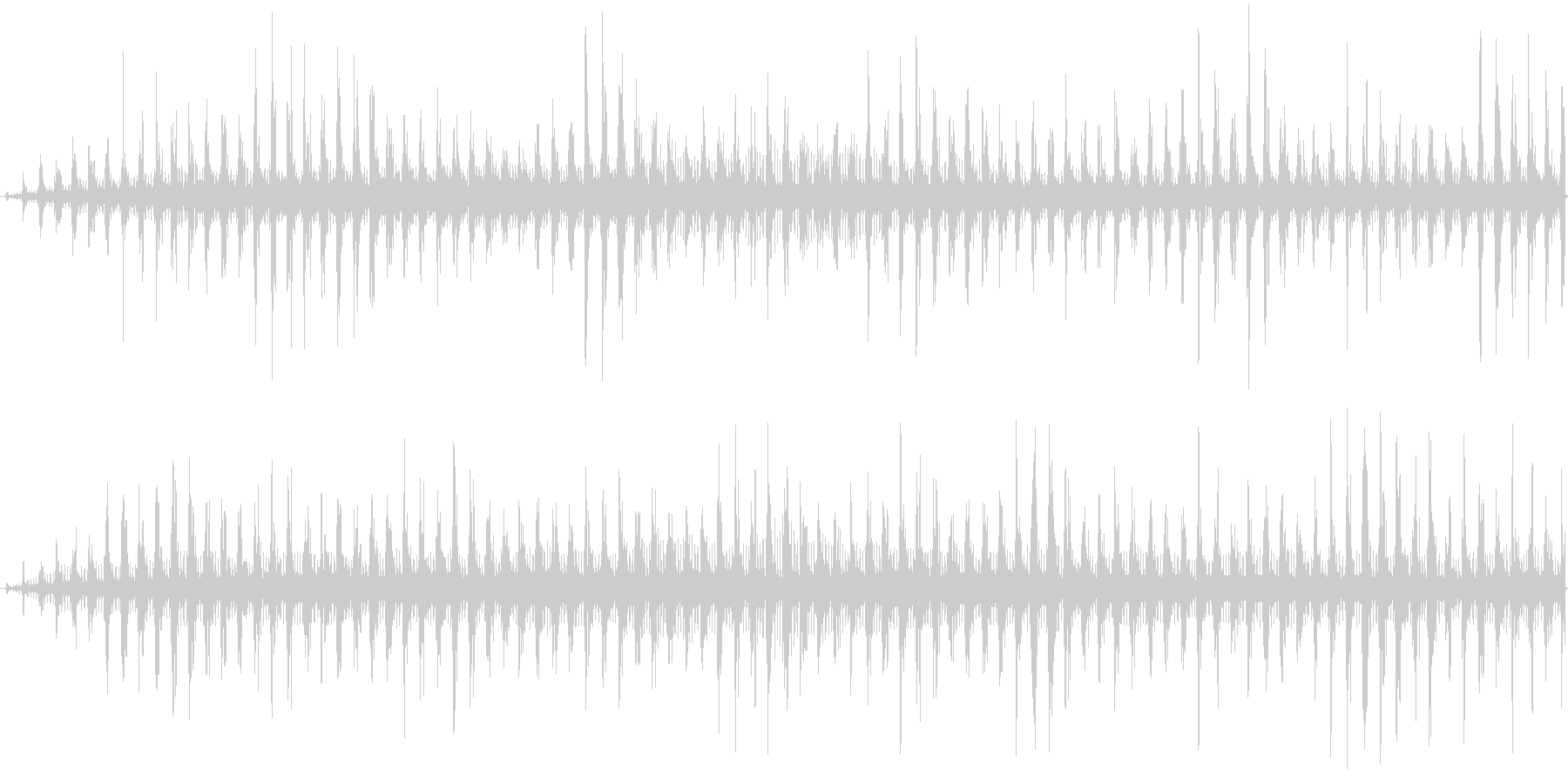 ヘリコプターの音の未再生の波形
