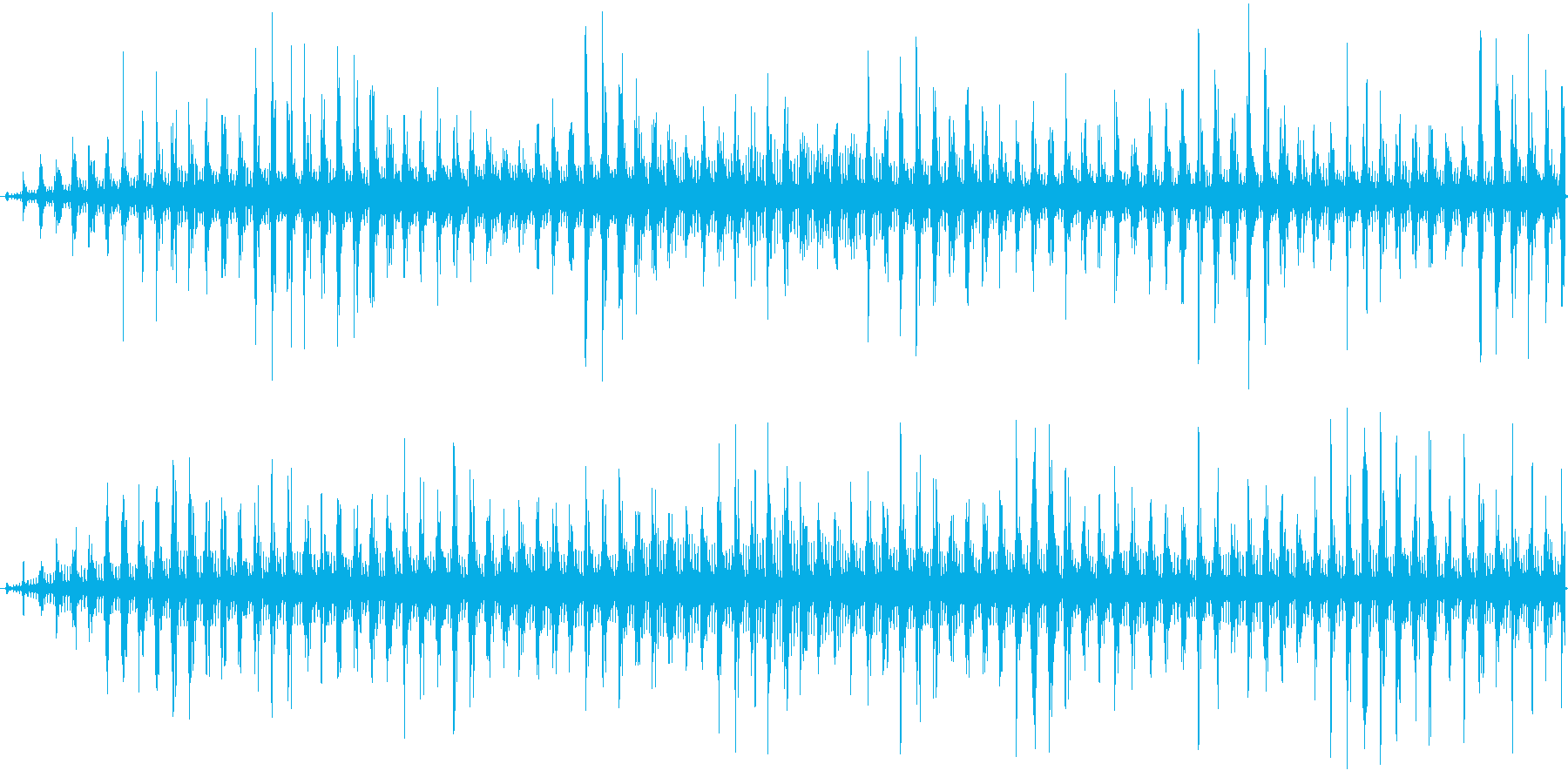 ヘリコプターの音の再生済みの波形