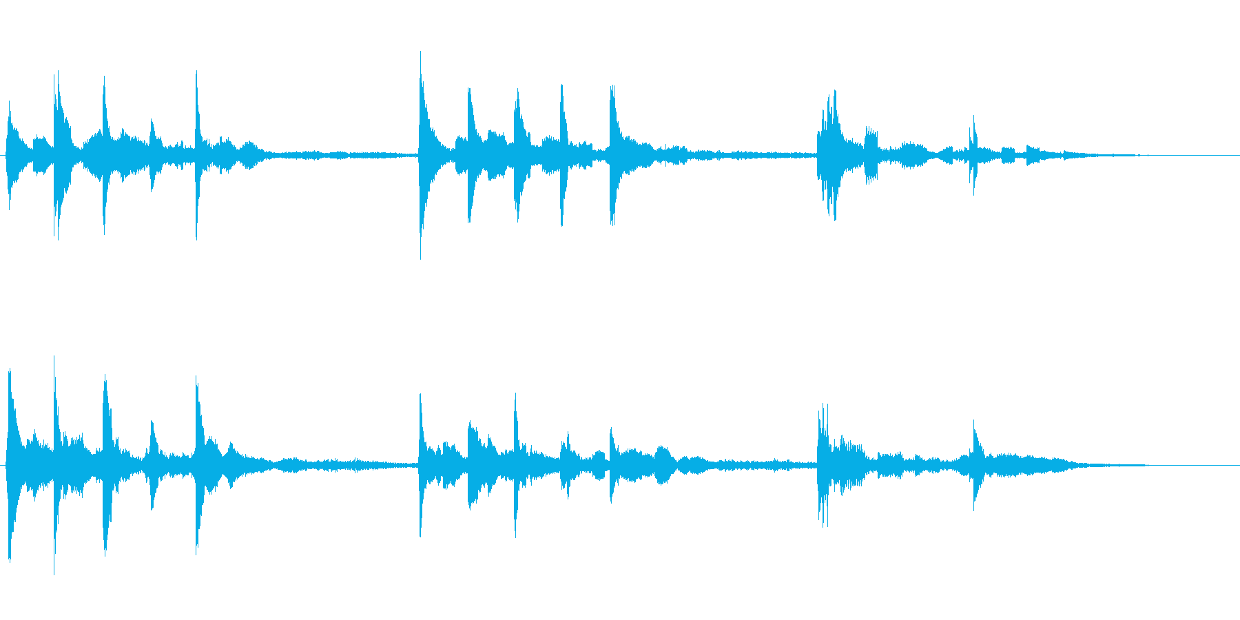 星の世界 透明感のあるファンタジーな音の再生済みの波形