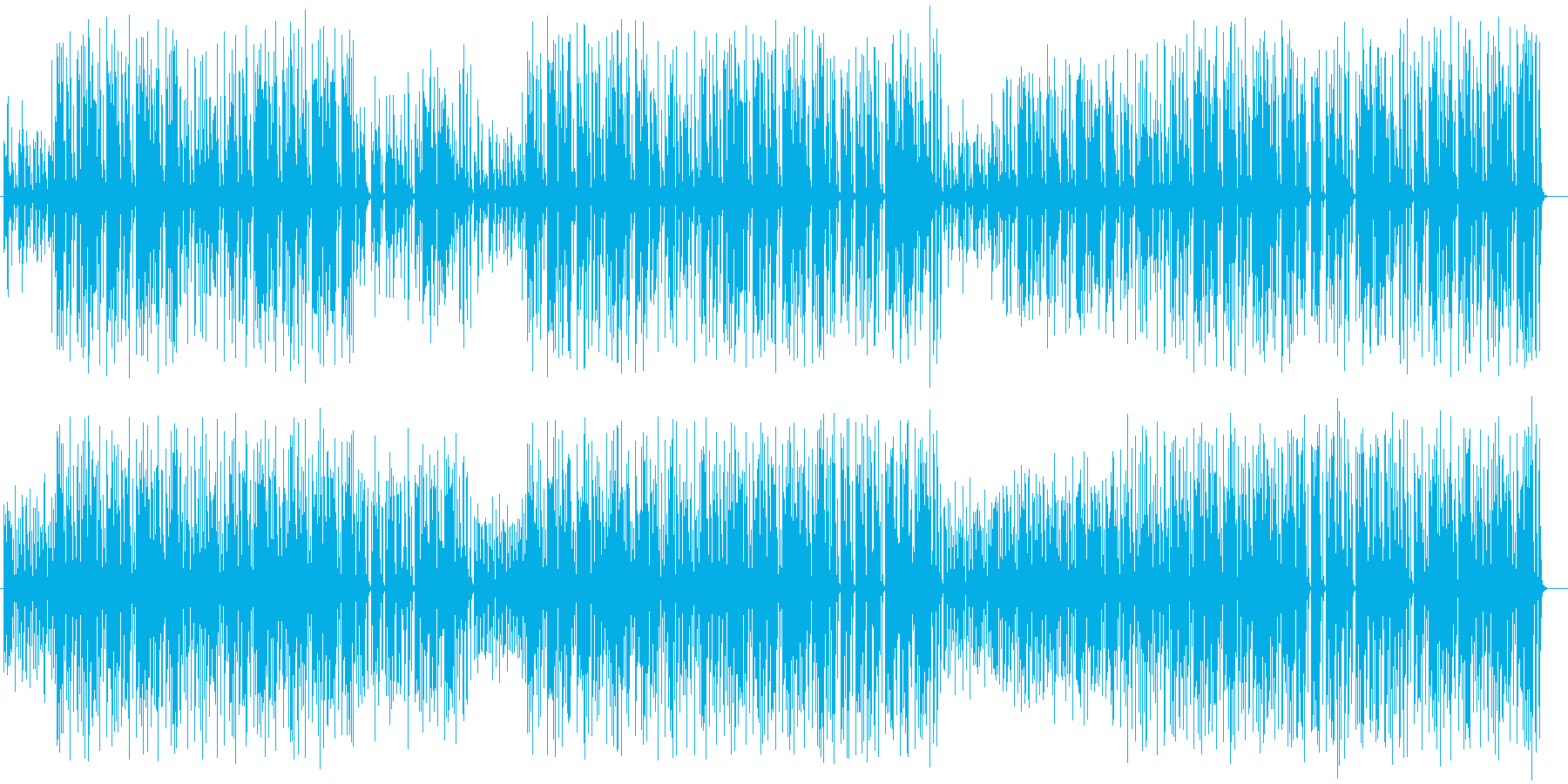 ほのぼのしたストーリーのミュージックの再生済みの波形