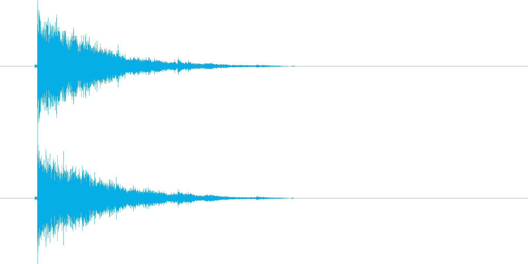 ガシャーン(割れる音)の再生済みの波形
