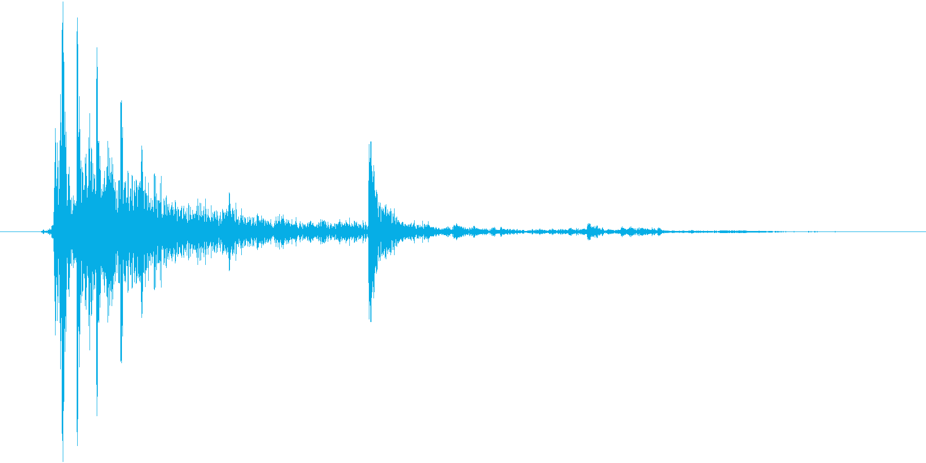 パキャーン(陶器や壺を割る音)の再生済みの波形