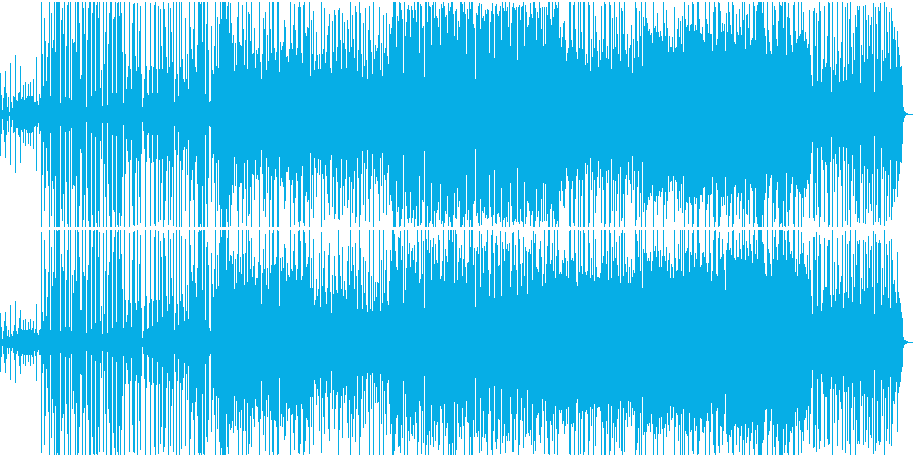 華やかで祝福の雰囲気の音楽の再生済みの波形