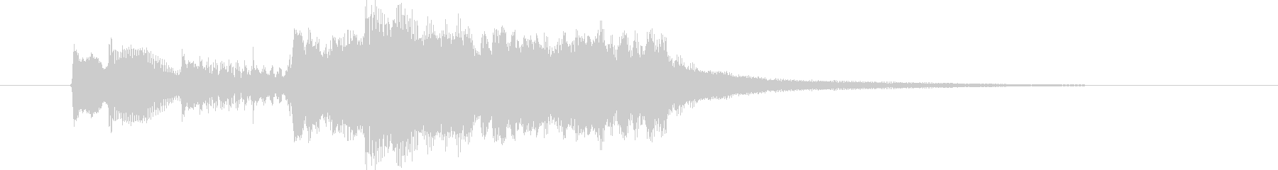 Calm and gentle organ wind instrument sound short's unreproduced waveform