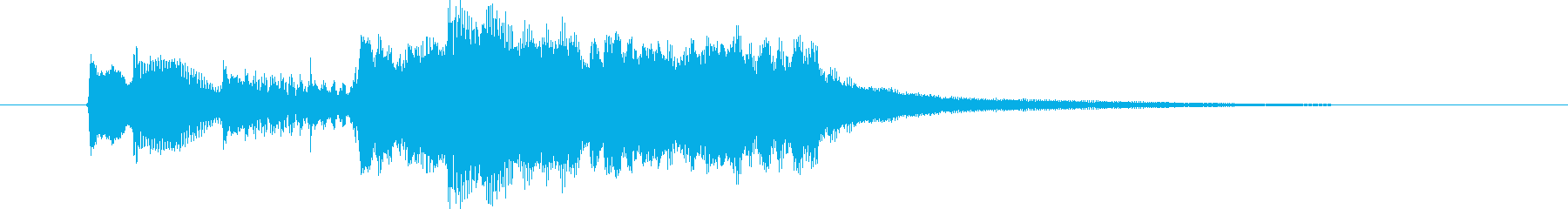 Calm and gentle organ wind instrument sound short's reproduced waveform