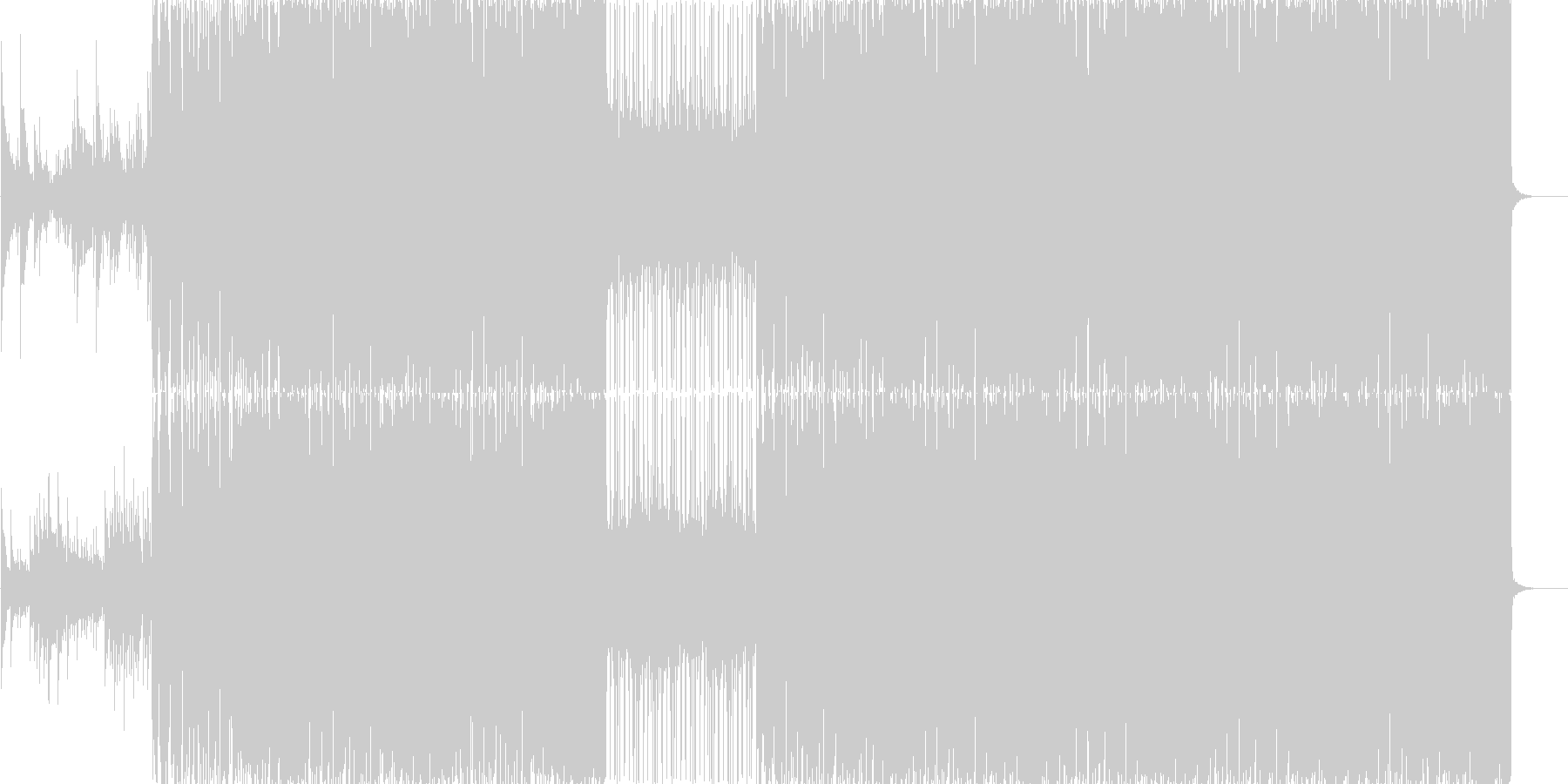 明るく期待感に溢れるロック系BGMですの未再生の波形