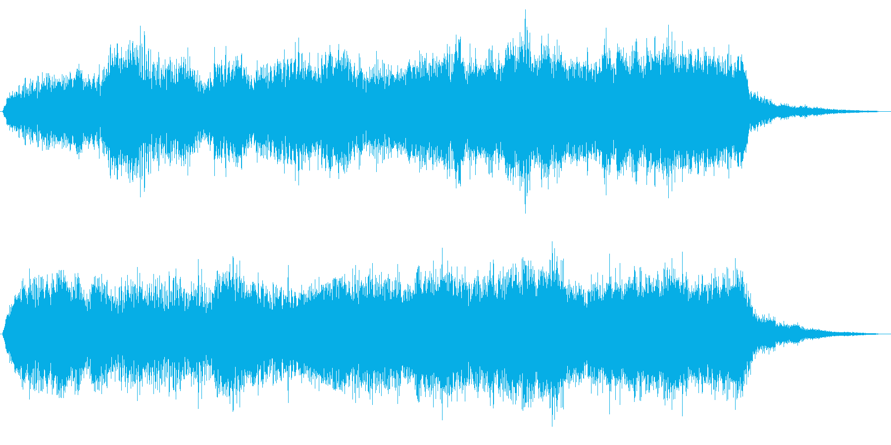 10秒ジングル バイオリンやストリングスの再生済みの波形