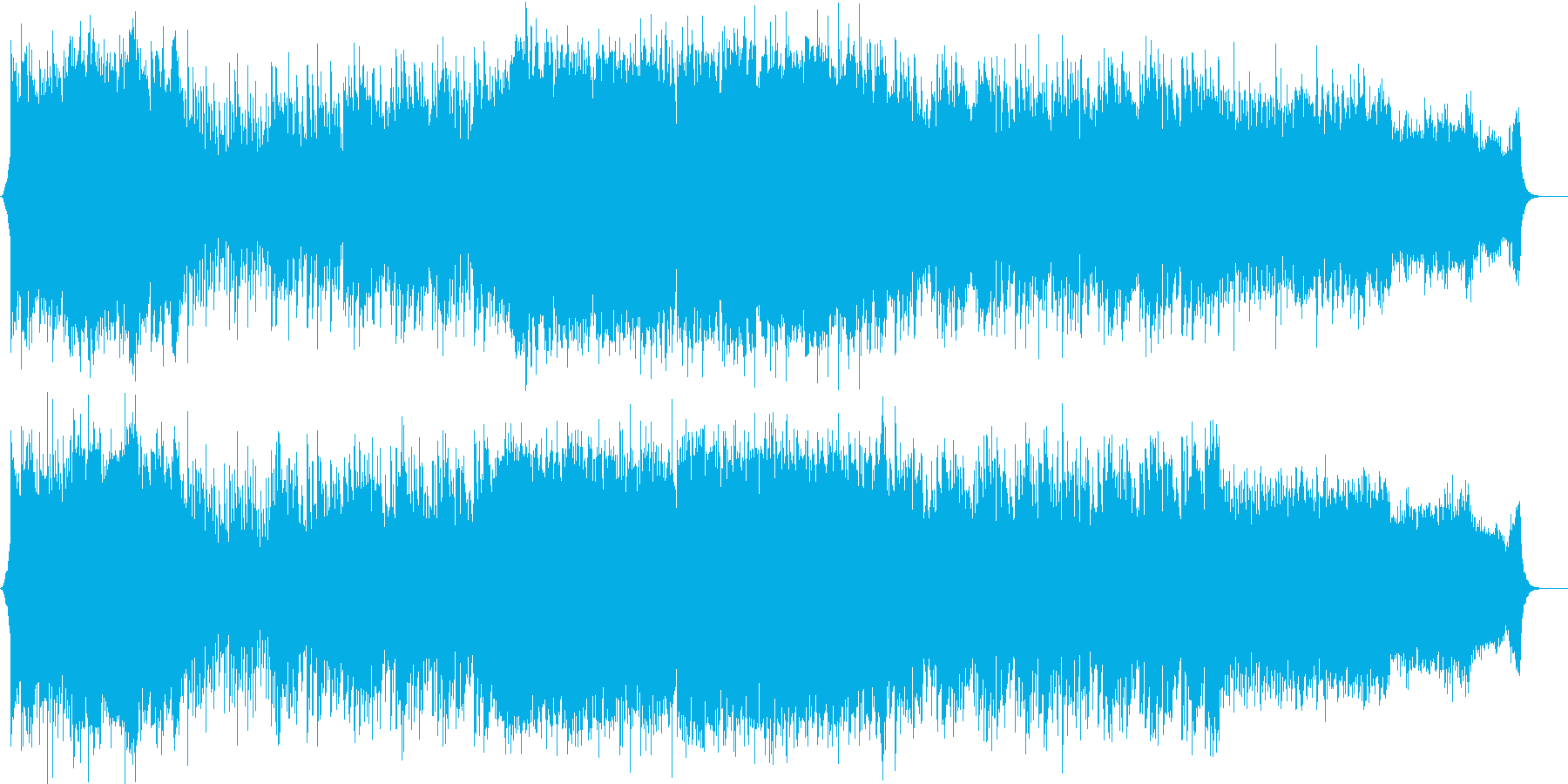 イベント 映像 オープニング曲の再生済みの波形