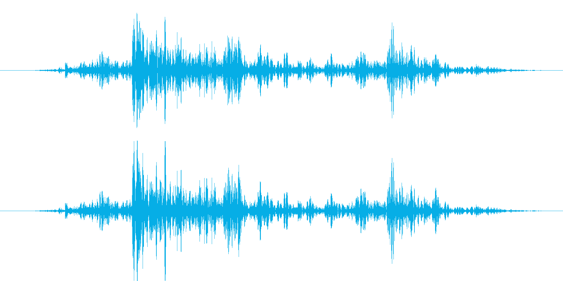 ガタタッ【汎用的な物音】の再生済みの波形