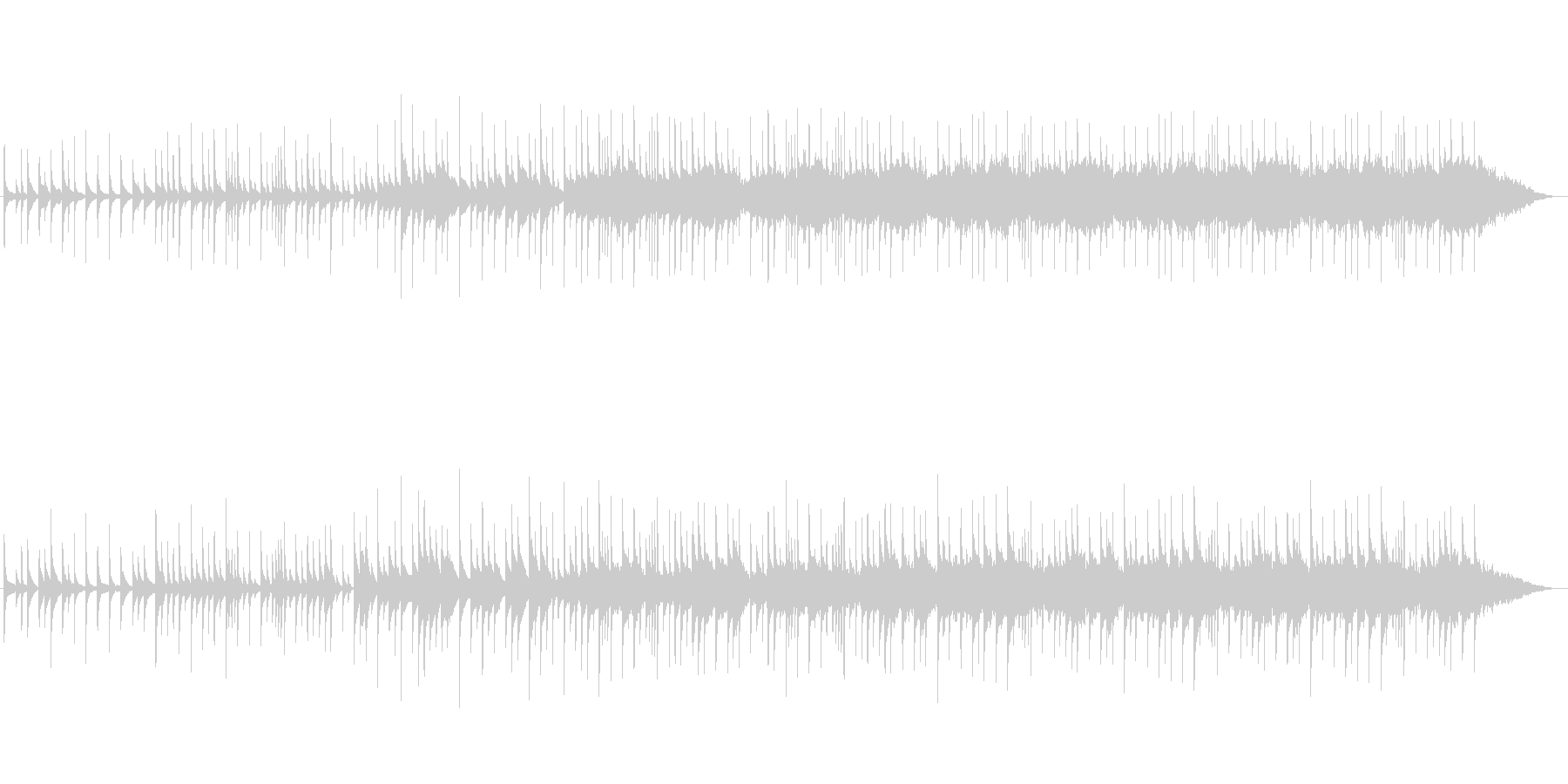 【めばえ】春 あたたかさのあるピアノ曲の未再生の波形