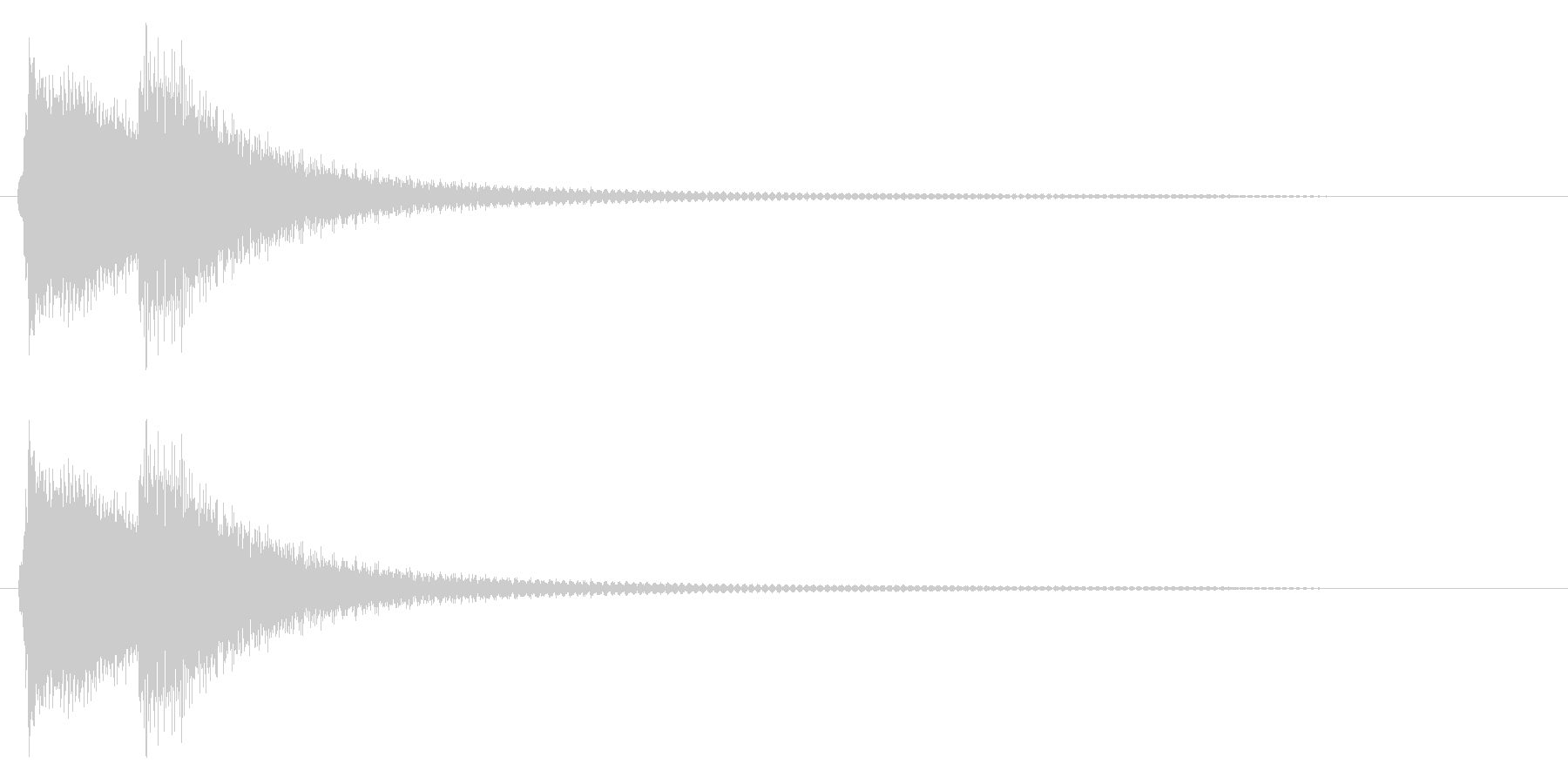 チリーン(エラー、警告音)の未再生の波形