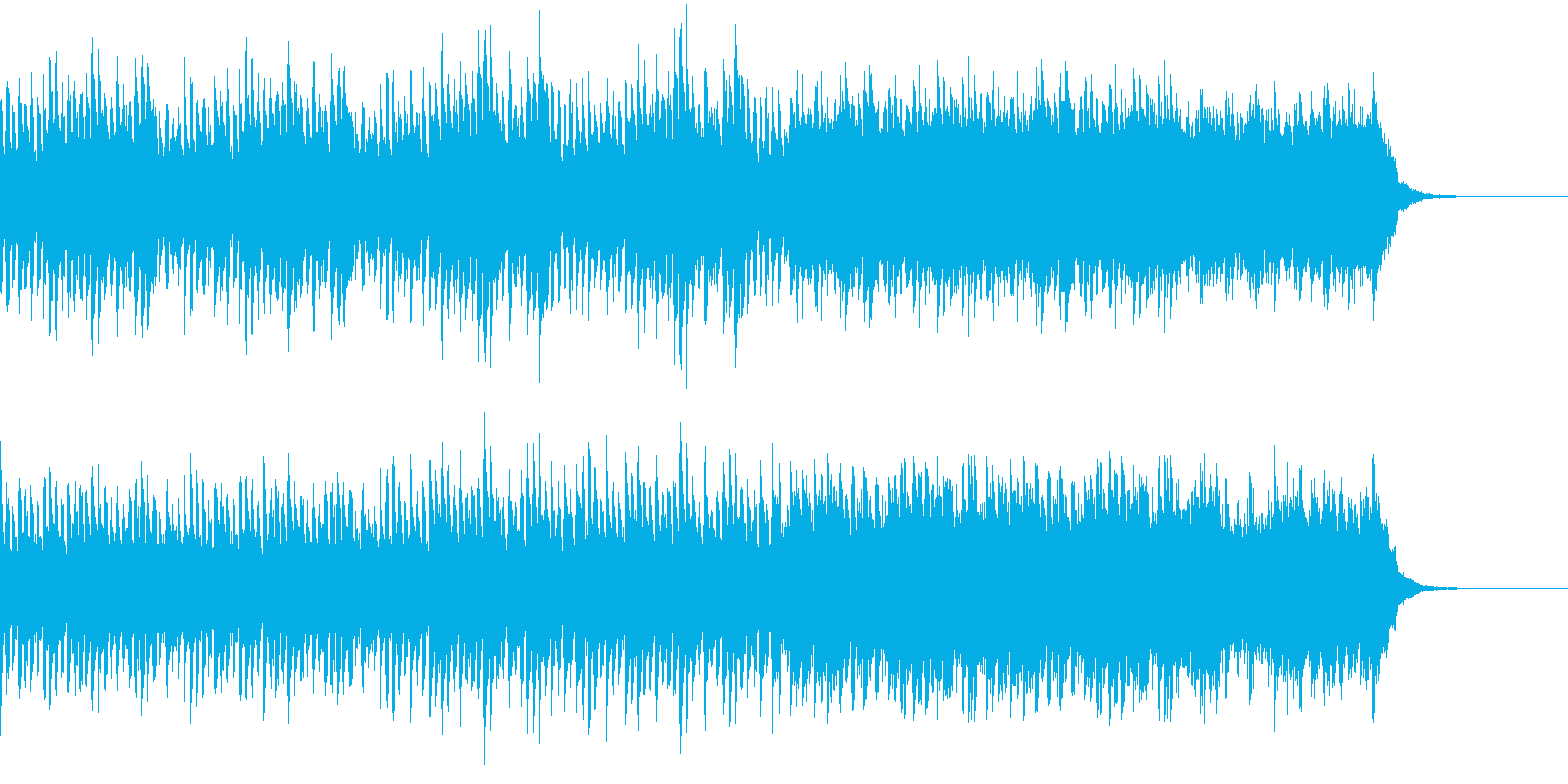 ハッピーなピアノハウスの再生済みの波形