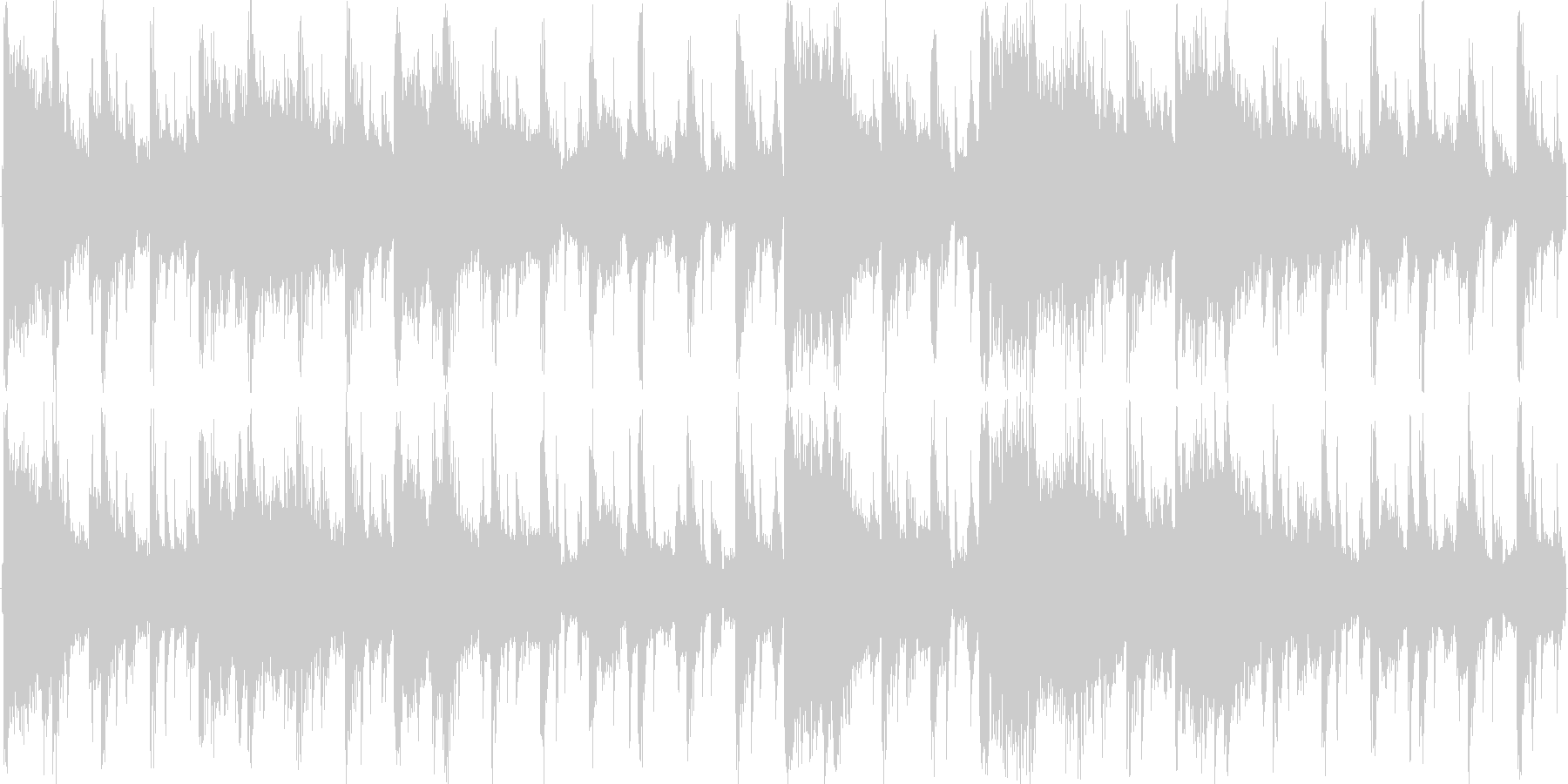 リズムを強調した楽曲です。の未再生の波形