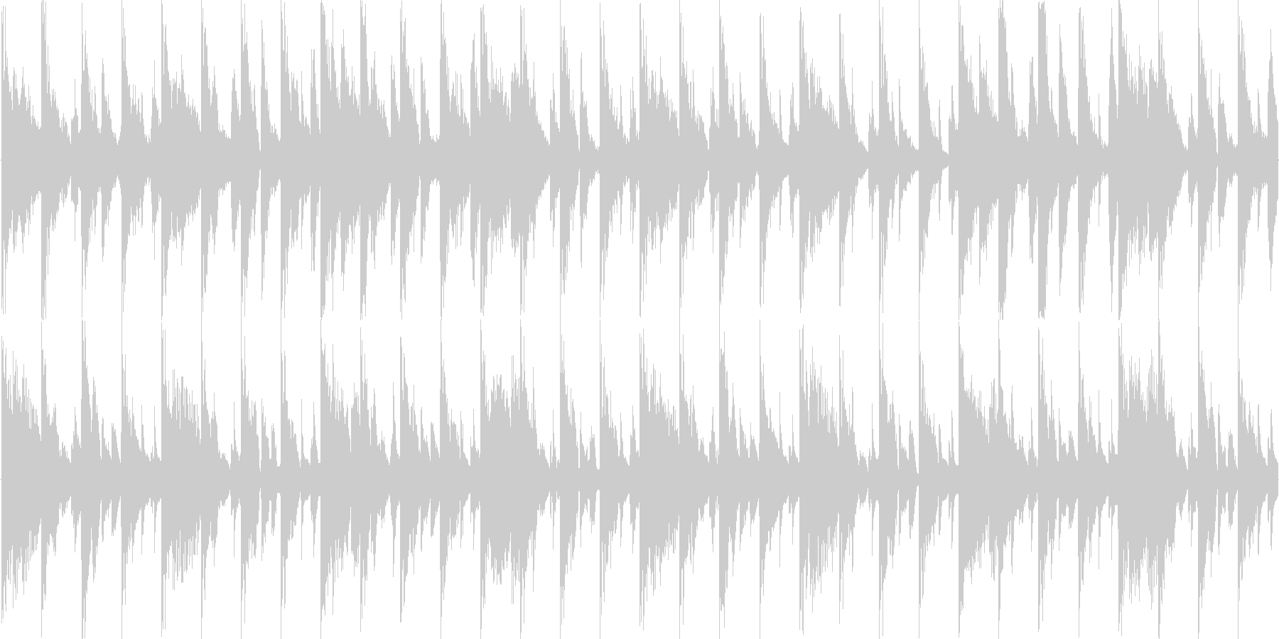 ハウス風のリズムを基調としたループ楽曲…の未再生の波形