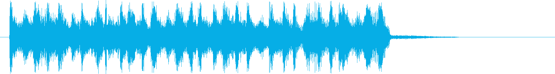 Bright impression guitar tambourine short jingle's reproduced waveform