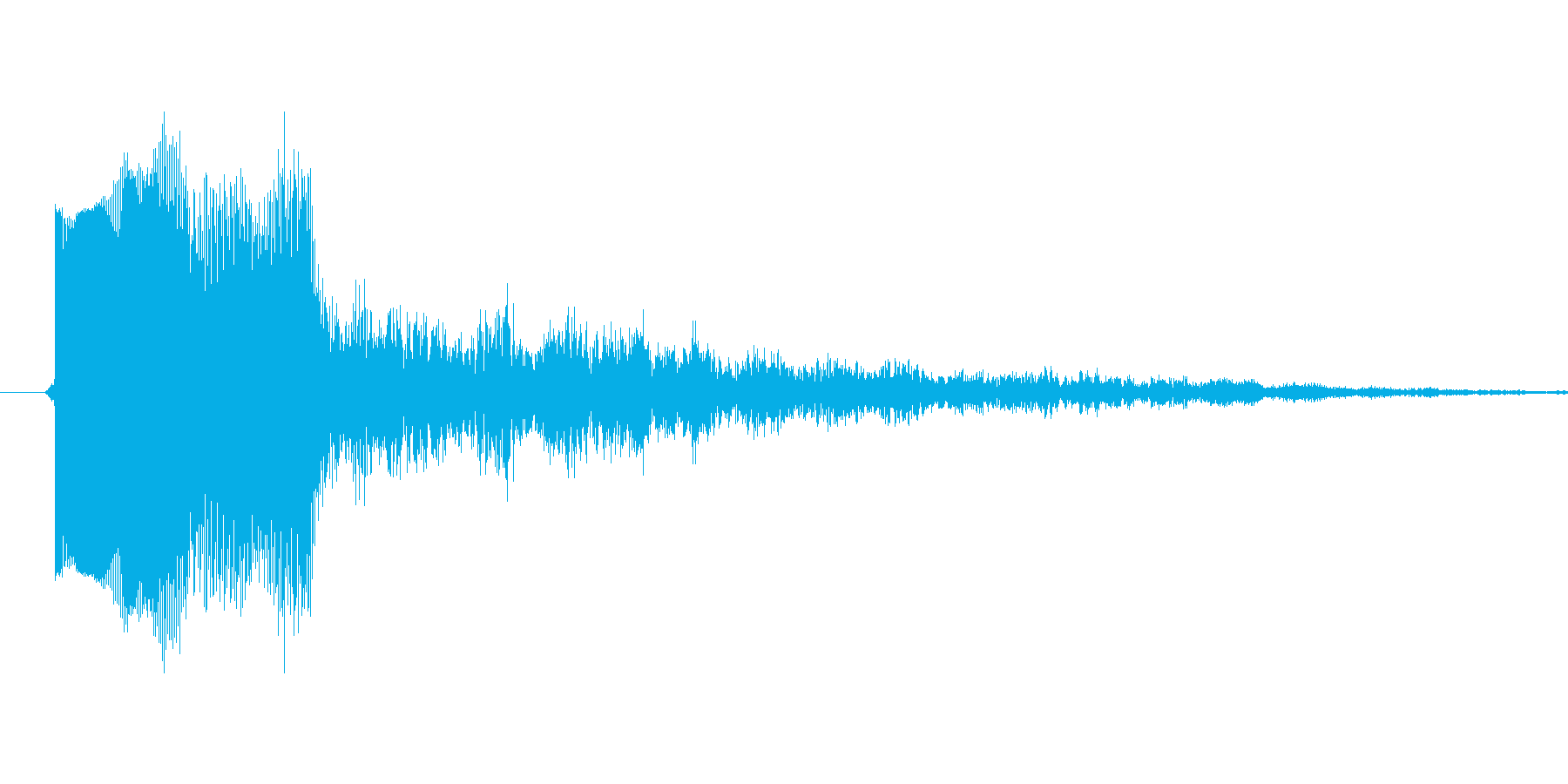 ティロンというシステム音の再生済みの波形