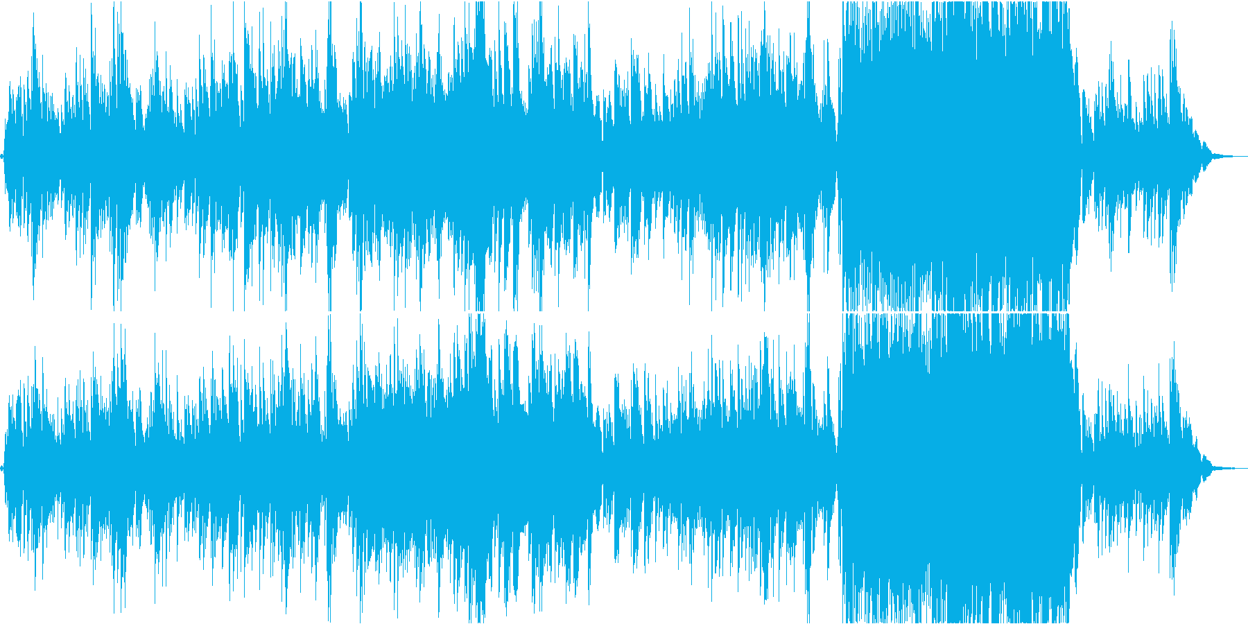 透明感溢れる女性ボーカルによる前向きな曲の再生済みの波形