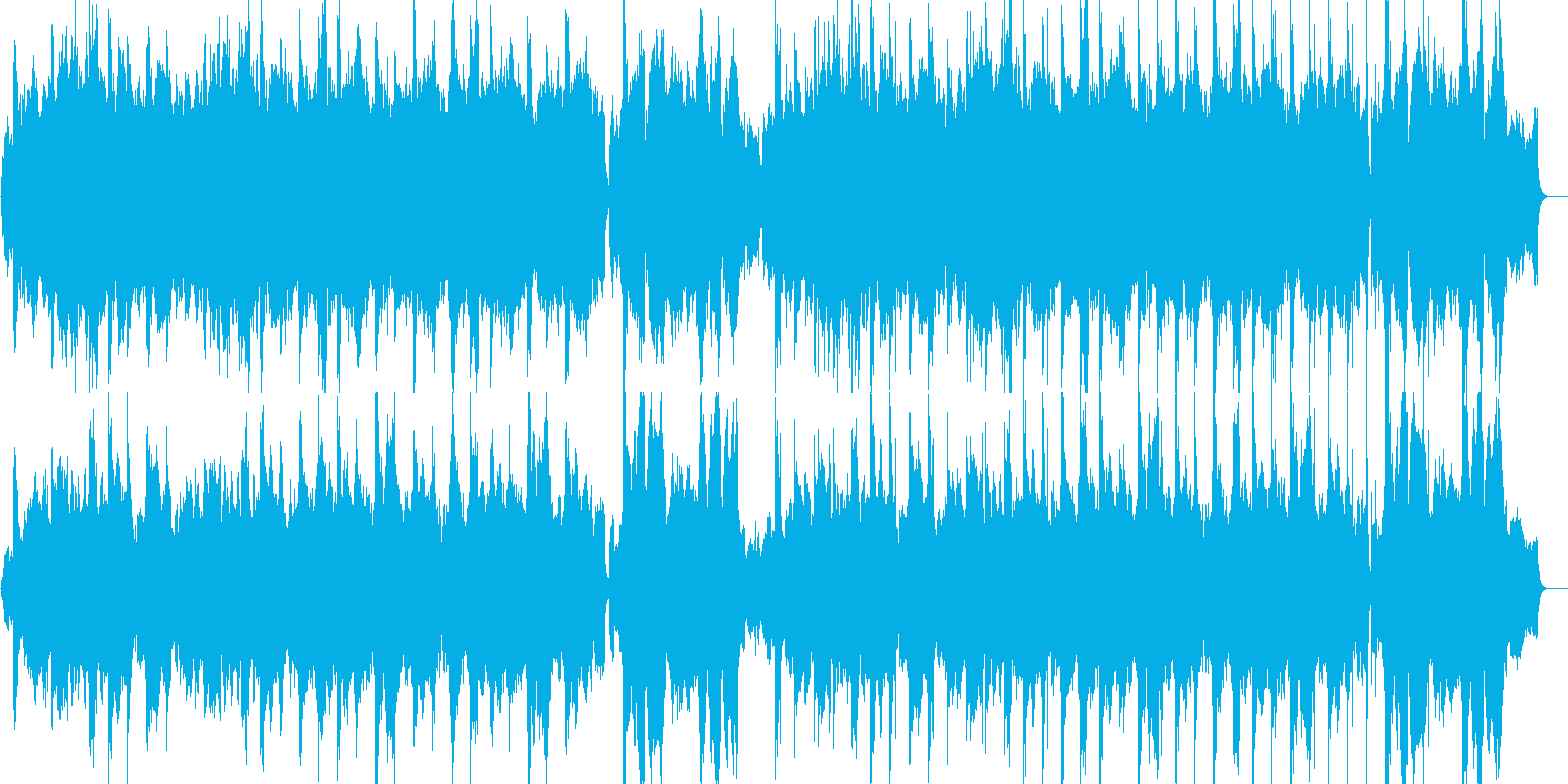 感動的なシーンにぴったりのストリングス曲の再生済みの波形