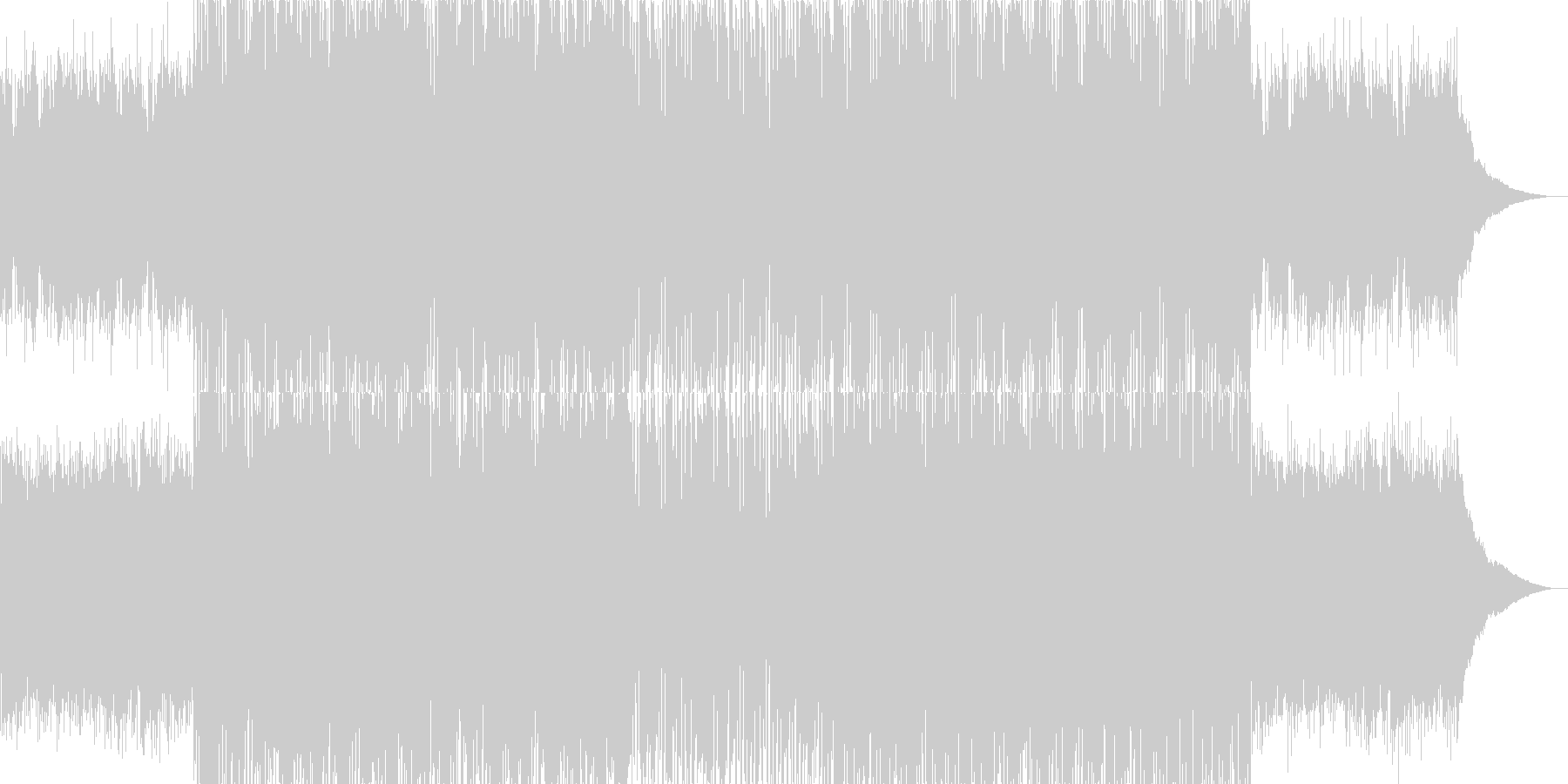 さわやかな別れと旅立ちをイメージした曲の未再生の波形
