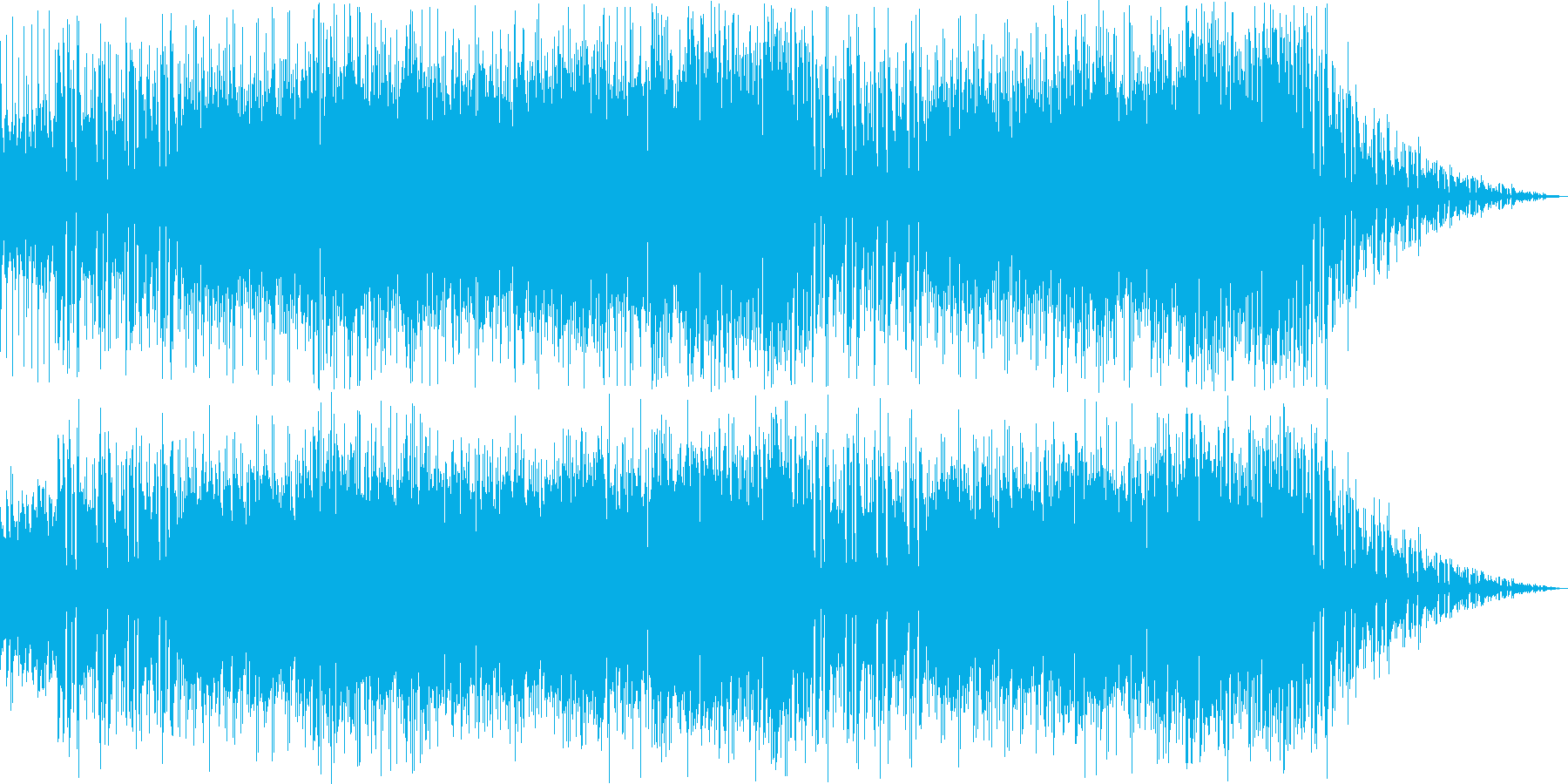ポップで優しいインフォメーション曲の再生済みの波形