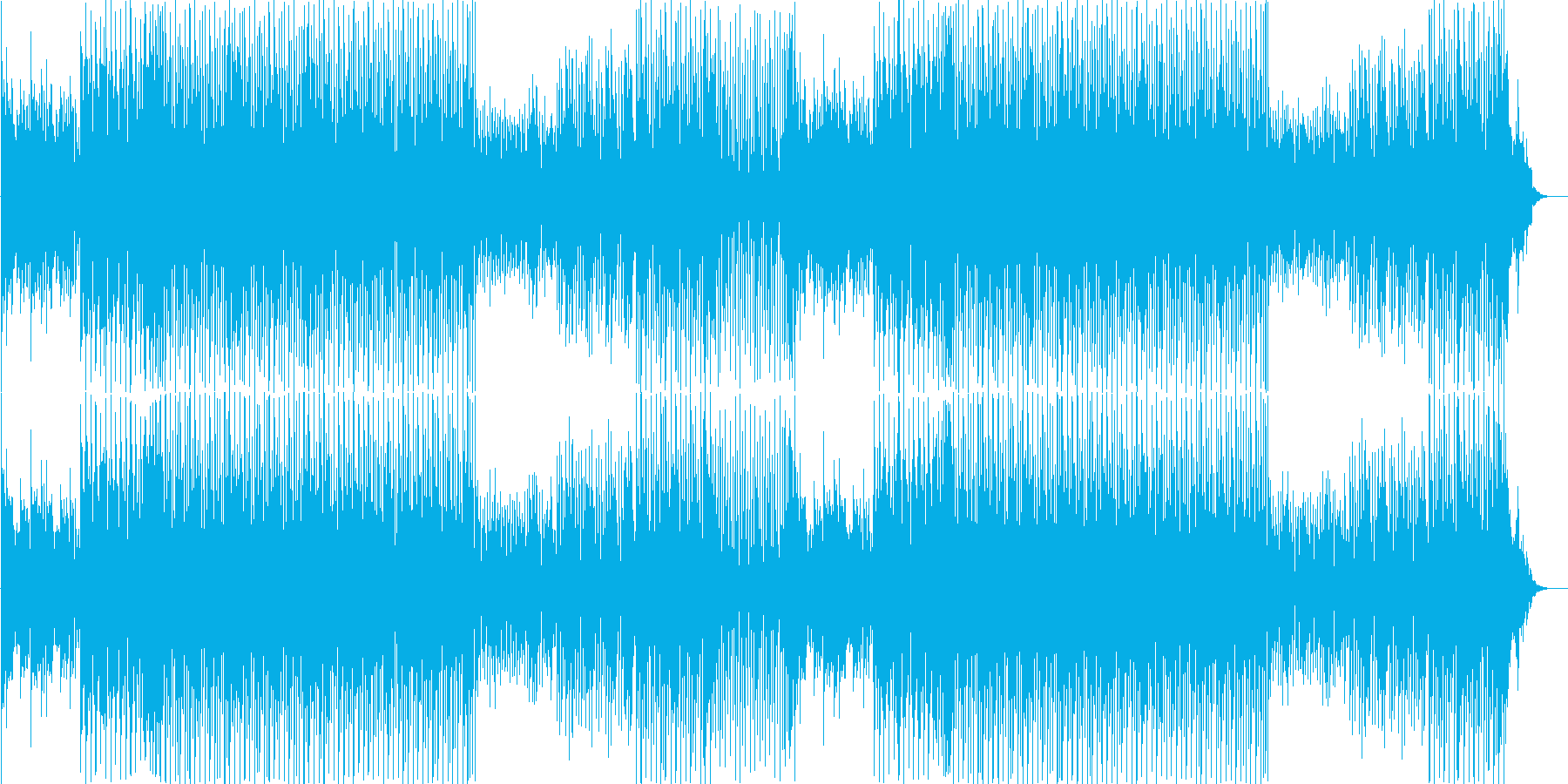 ダンサンブルなスウィングジャズの曲です。の再生済みの波形