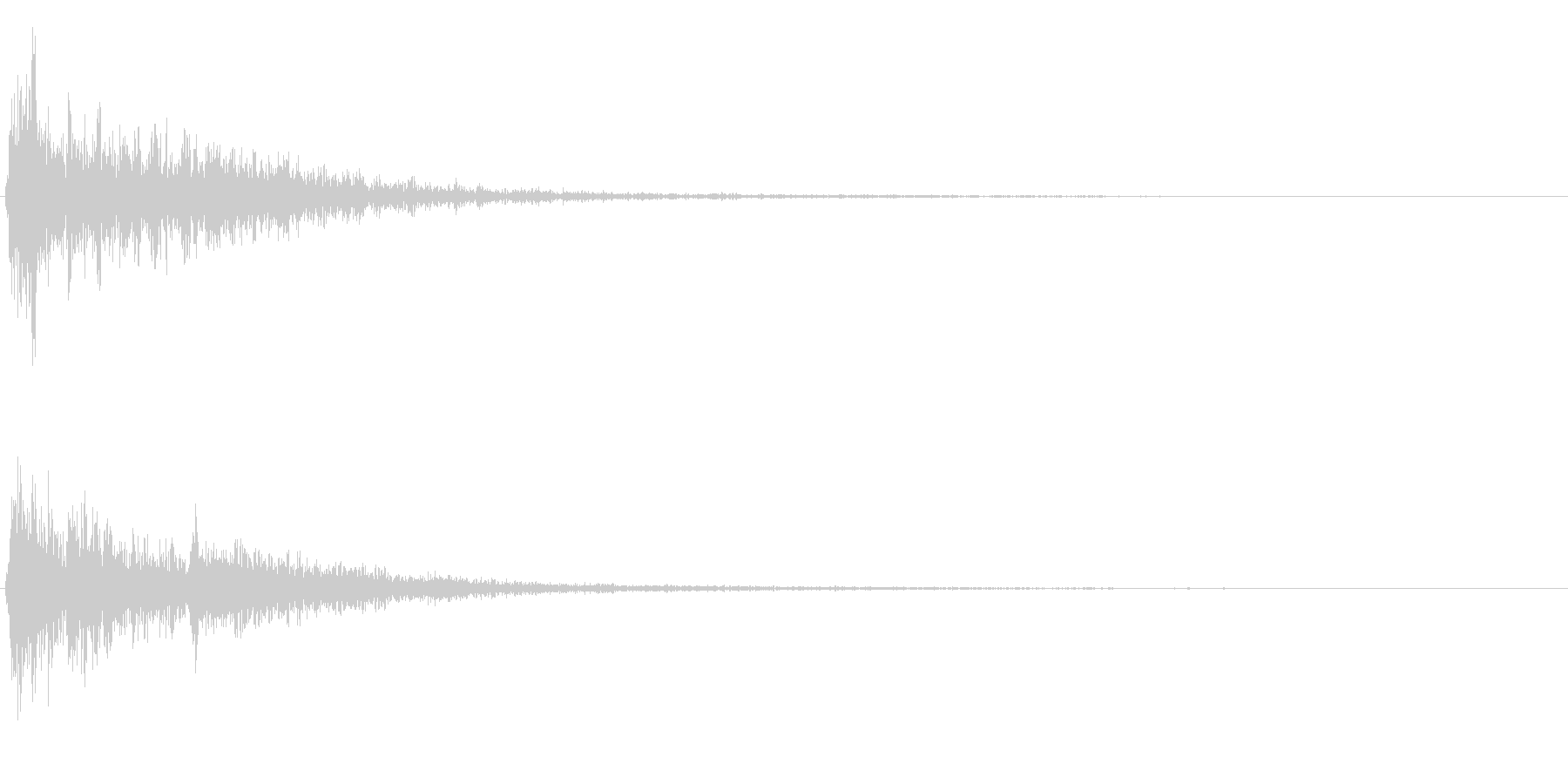 ドーン衝撃音ホラーサスペンスに最適のSEの未再生の波形