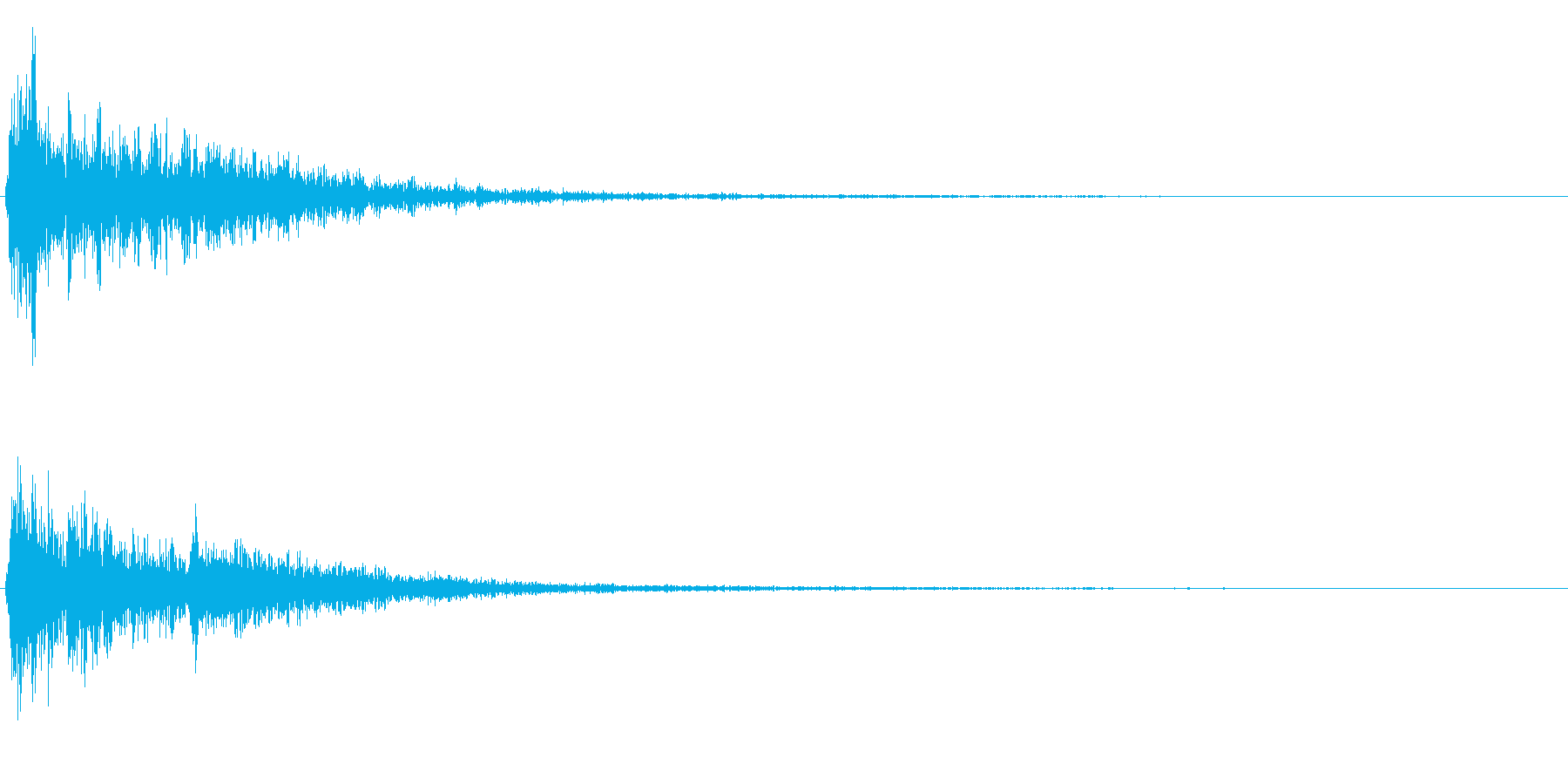 ドーン衝撃音ホラーサスペンスに最適のSEの再生済みの波形