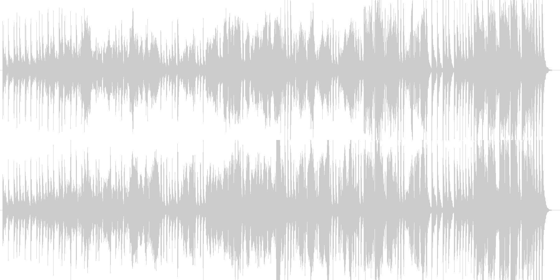 可愛らしい行進曲の未再生の波形