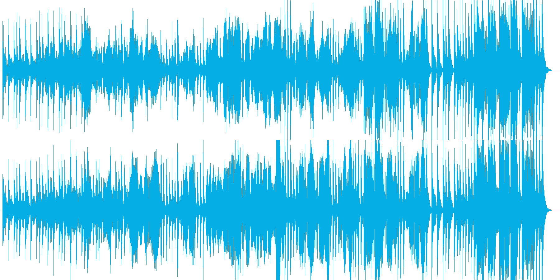 可愛らしい行進曲の再生済みの波形