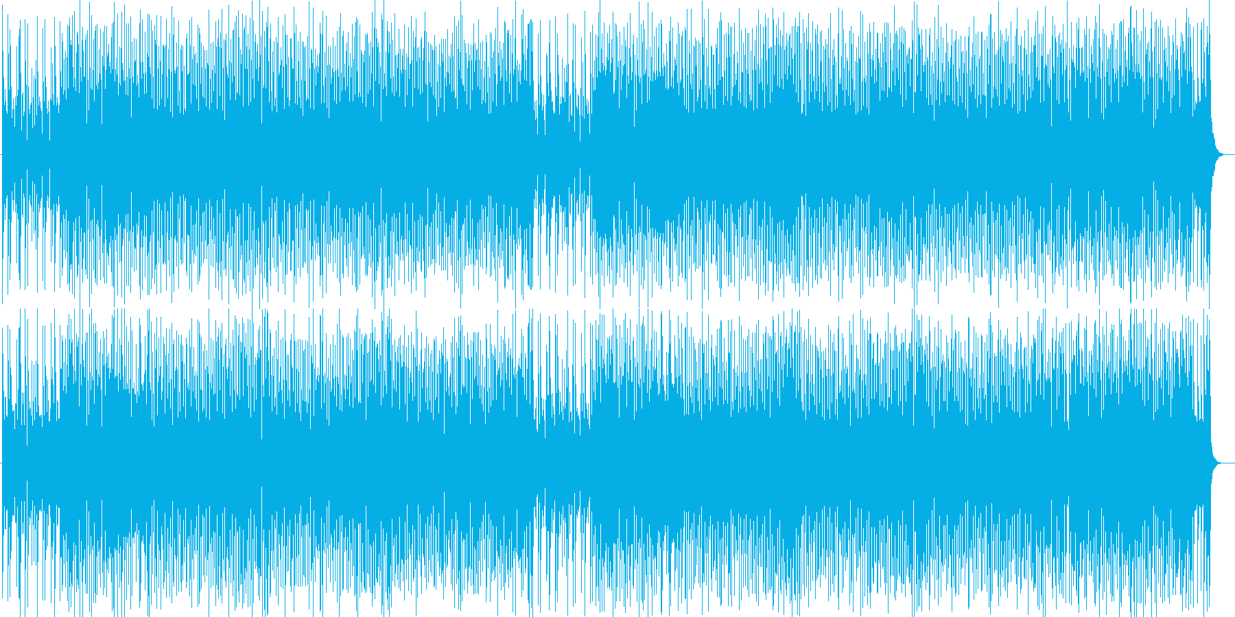 弾ける爽やかさシンセポップ曲の再生済みの波形