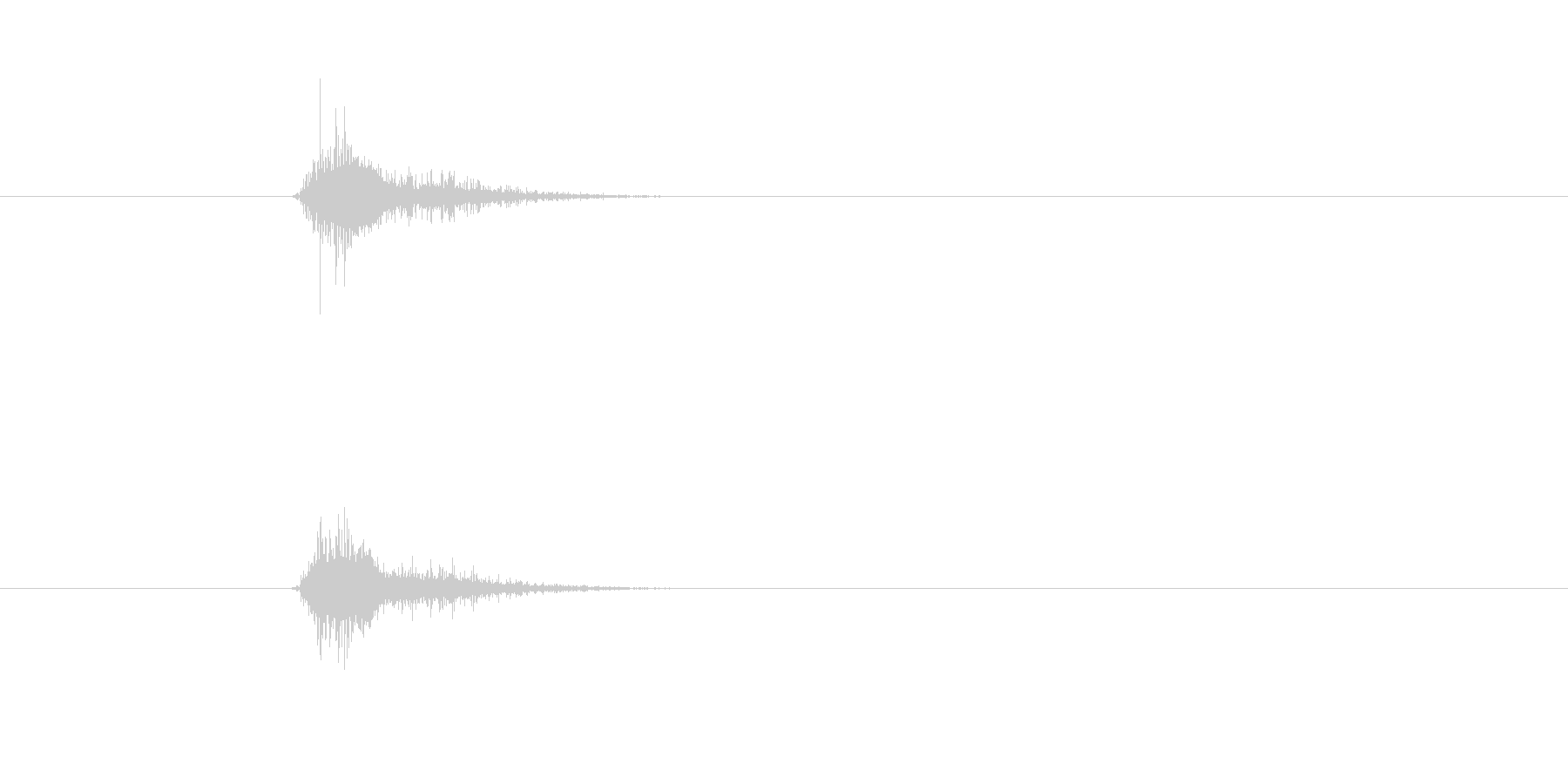 ぶんっ 棒などを勢いよく振り回す音 素…の未再生の波形