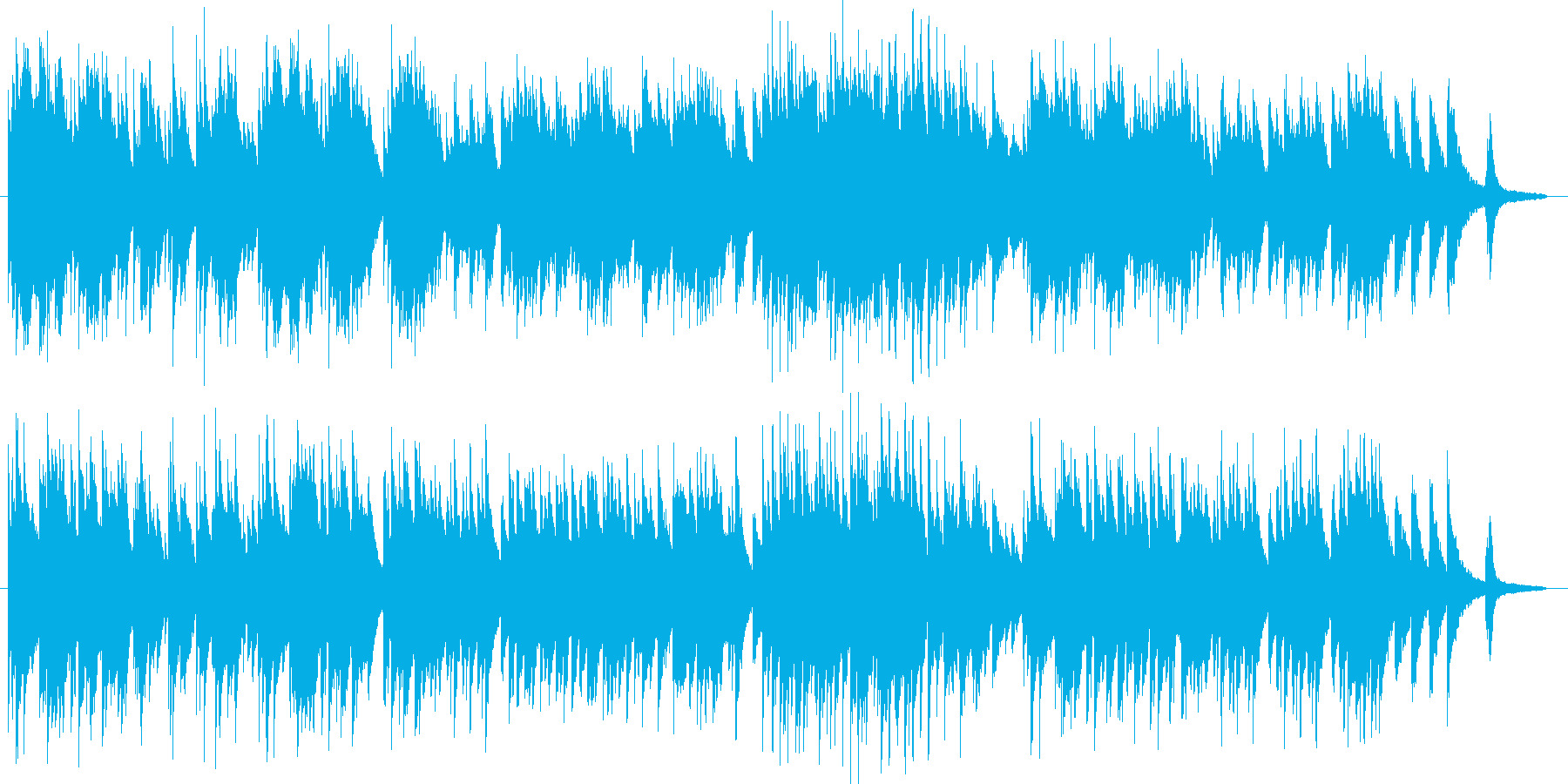 温かなピアノ曲「エフ」のバージョン2で…の再生済みの波形