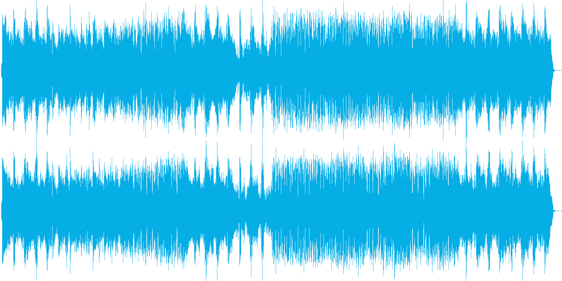 きれいで優しいミュージックの再生済みの波形