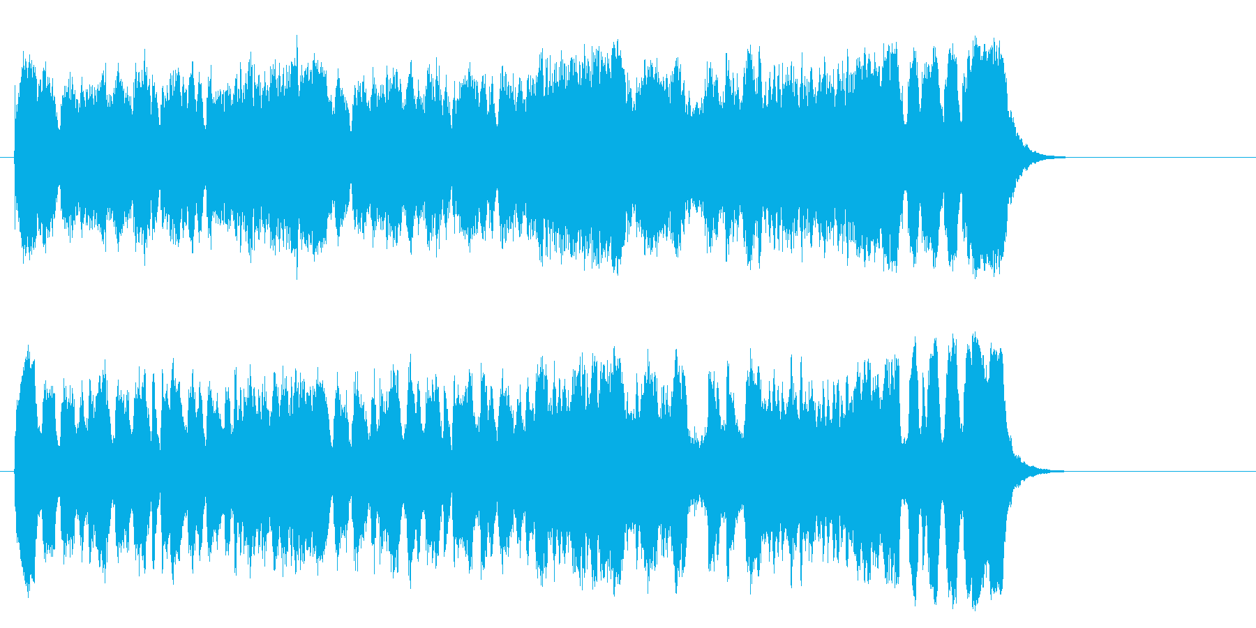 気品高いオーケストラ楽曲(サビ~エンド)の再生済みの波形