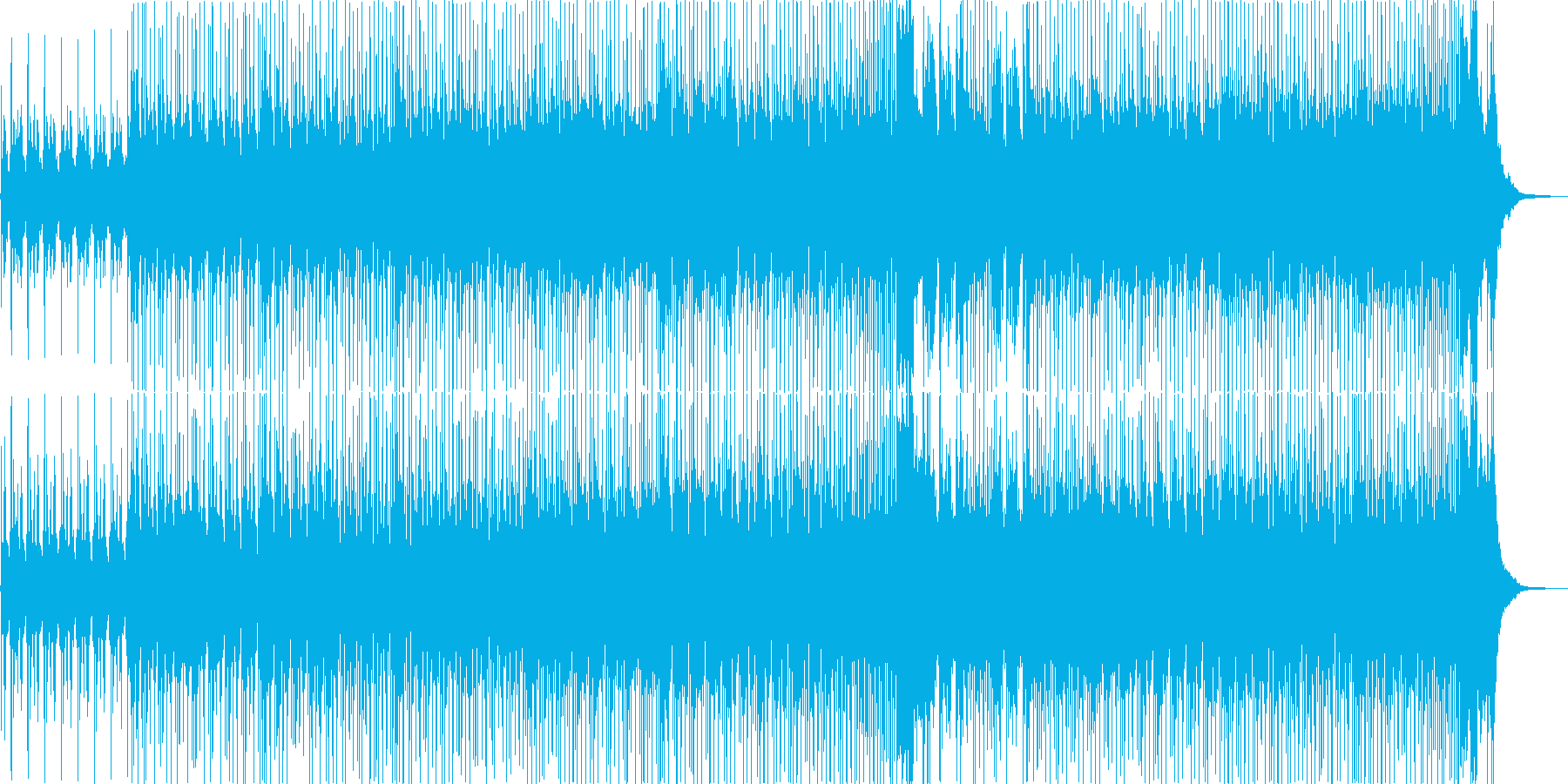活気ありコミカルなポップハウス曲の再生済みの波形