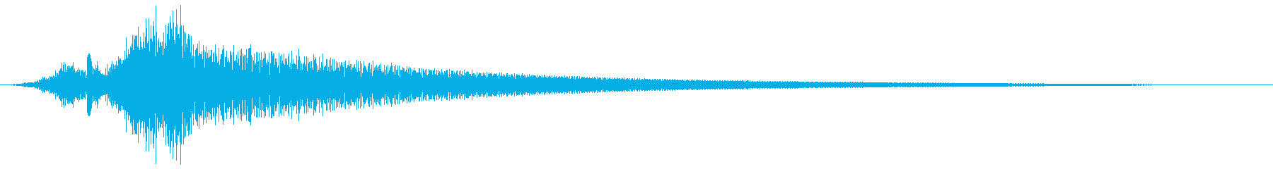 打撃　刀の音1　シャキーンの再生済みの波形