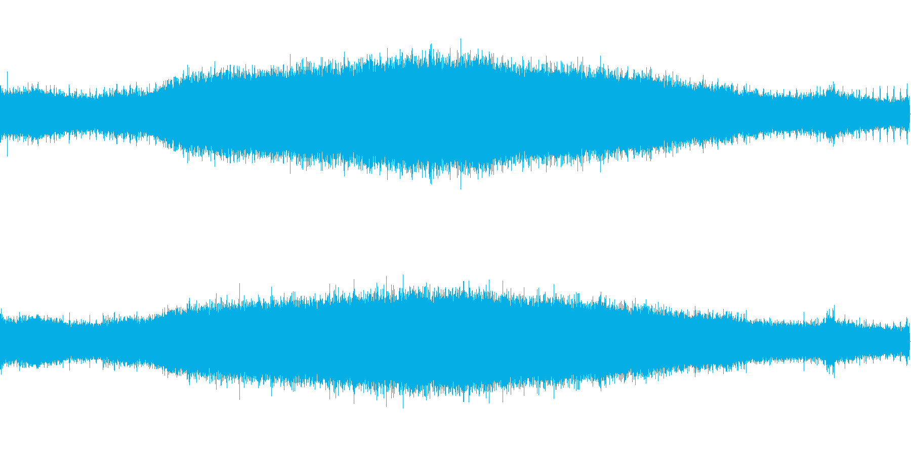 【生音】夏の日の通行音 - 6 「みー…の再生済みの波形