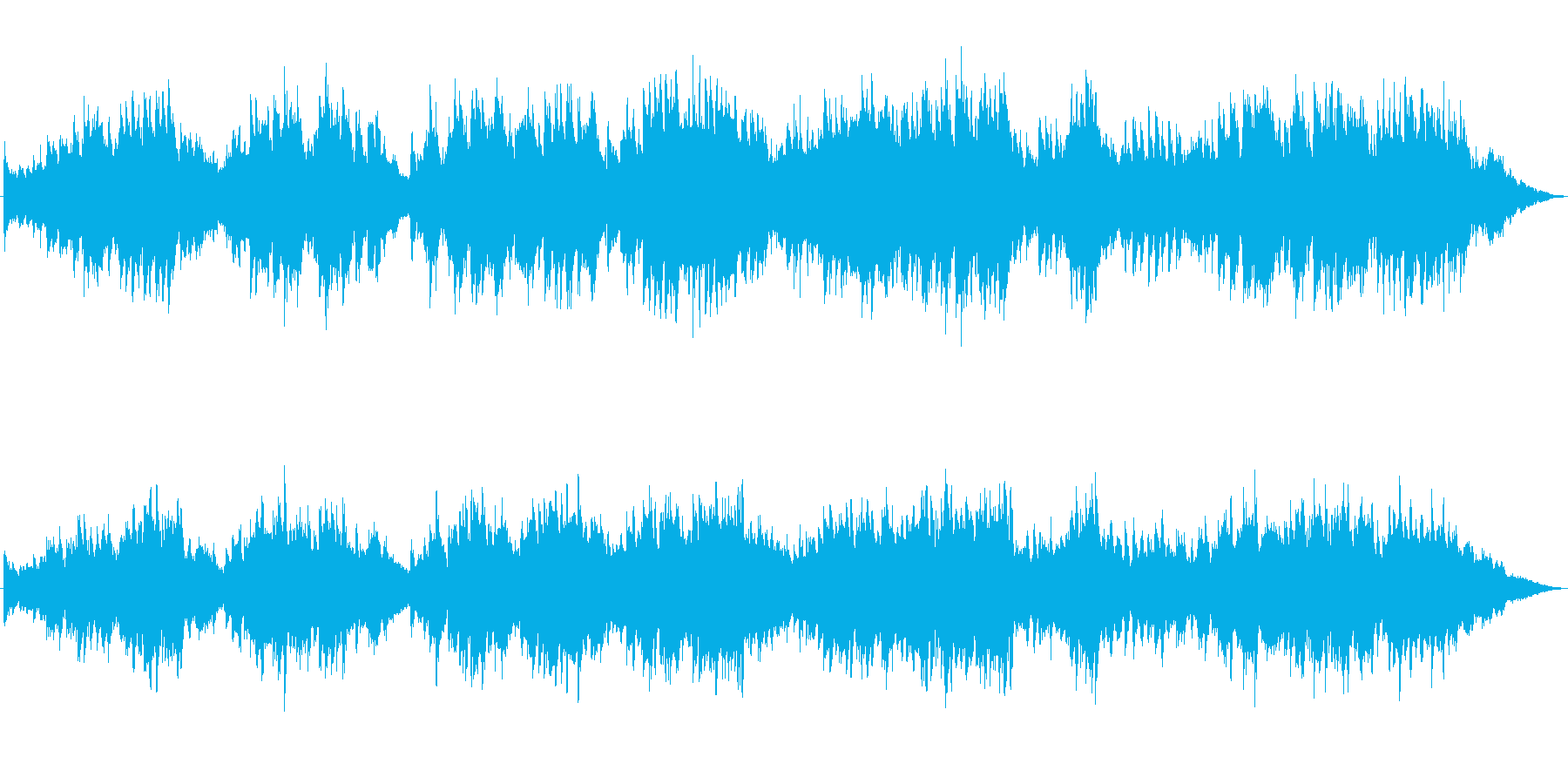 息苦しく不安煽るような迫ってくるピアノ曲の再生済みの波形
