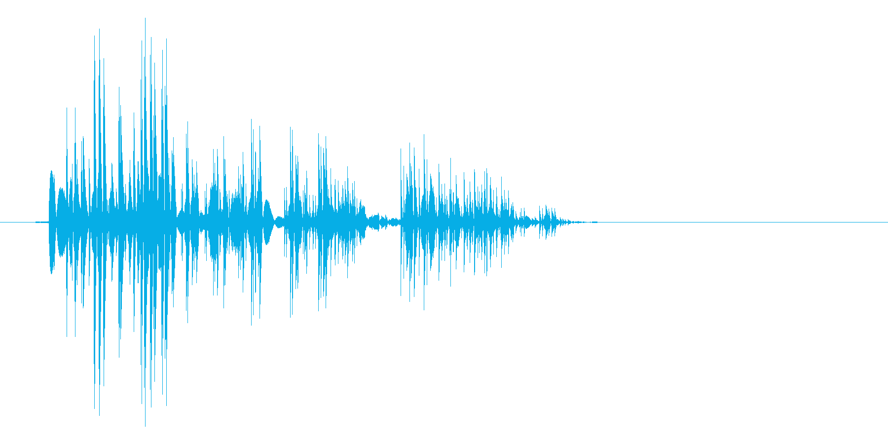 ゲーム(ファミコン風)爆発音_017の再生済みの波形