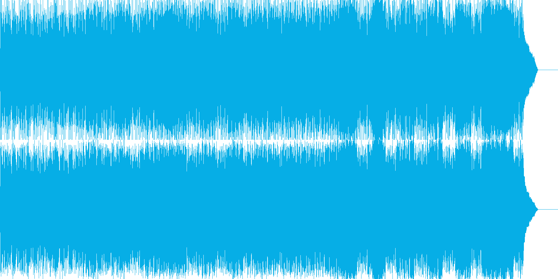 軽快ではつらつとした3コードロックの再生済みの波形