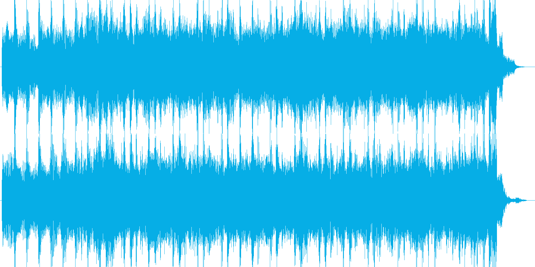 ロックCM青春ジングル出囃子の再生済みの波形