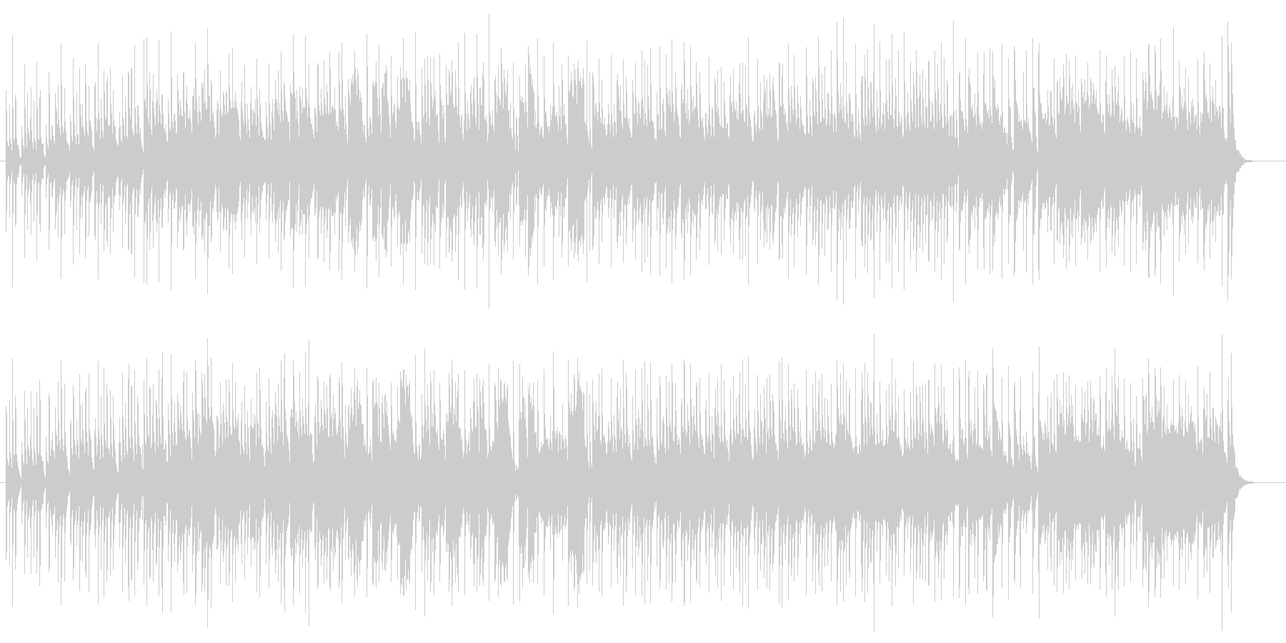 明るくてオーソドックス感のあるポップ曲の未再生の波形