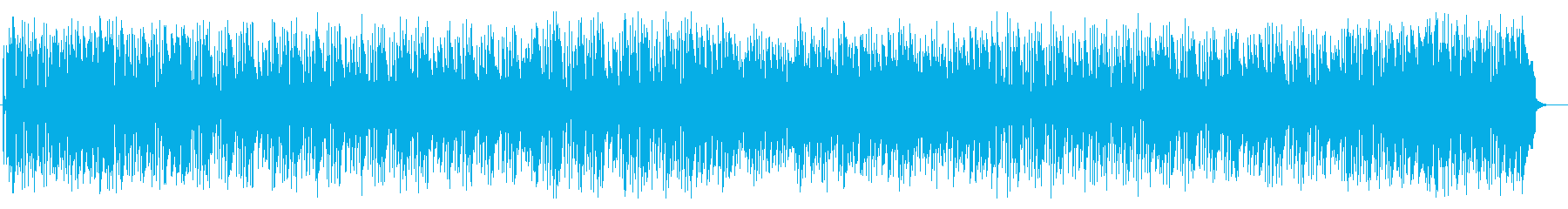 ほのぼのしたシンセサイザー打楽器などの曲の再生済みの波形