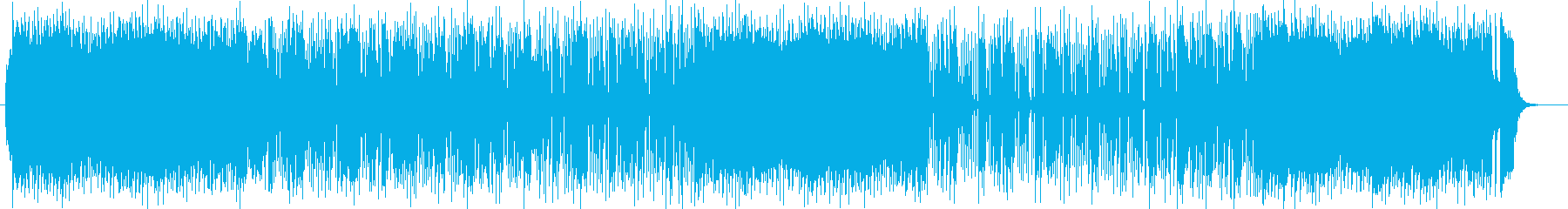 スッキリした明るいシンセサイザーの曲の再生済みの波形
