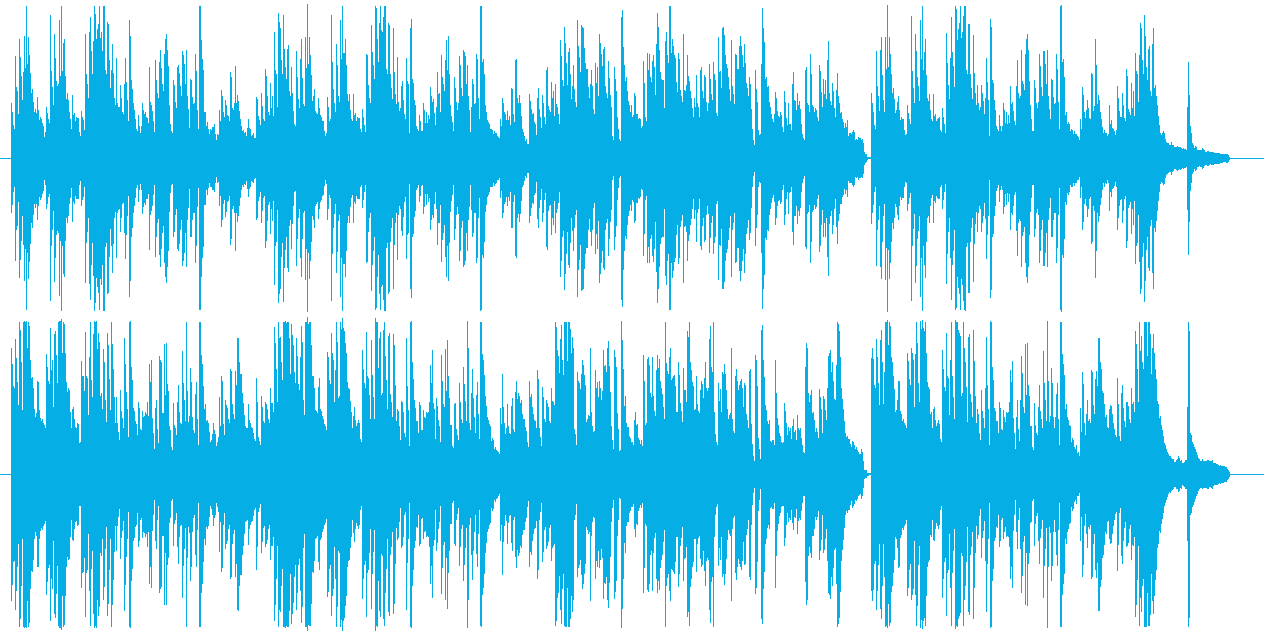 優しい旋律のピアノ楽曲です。の再生済みの波形