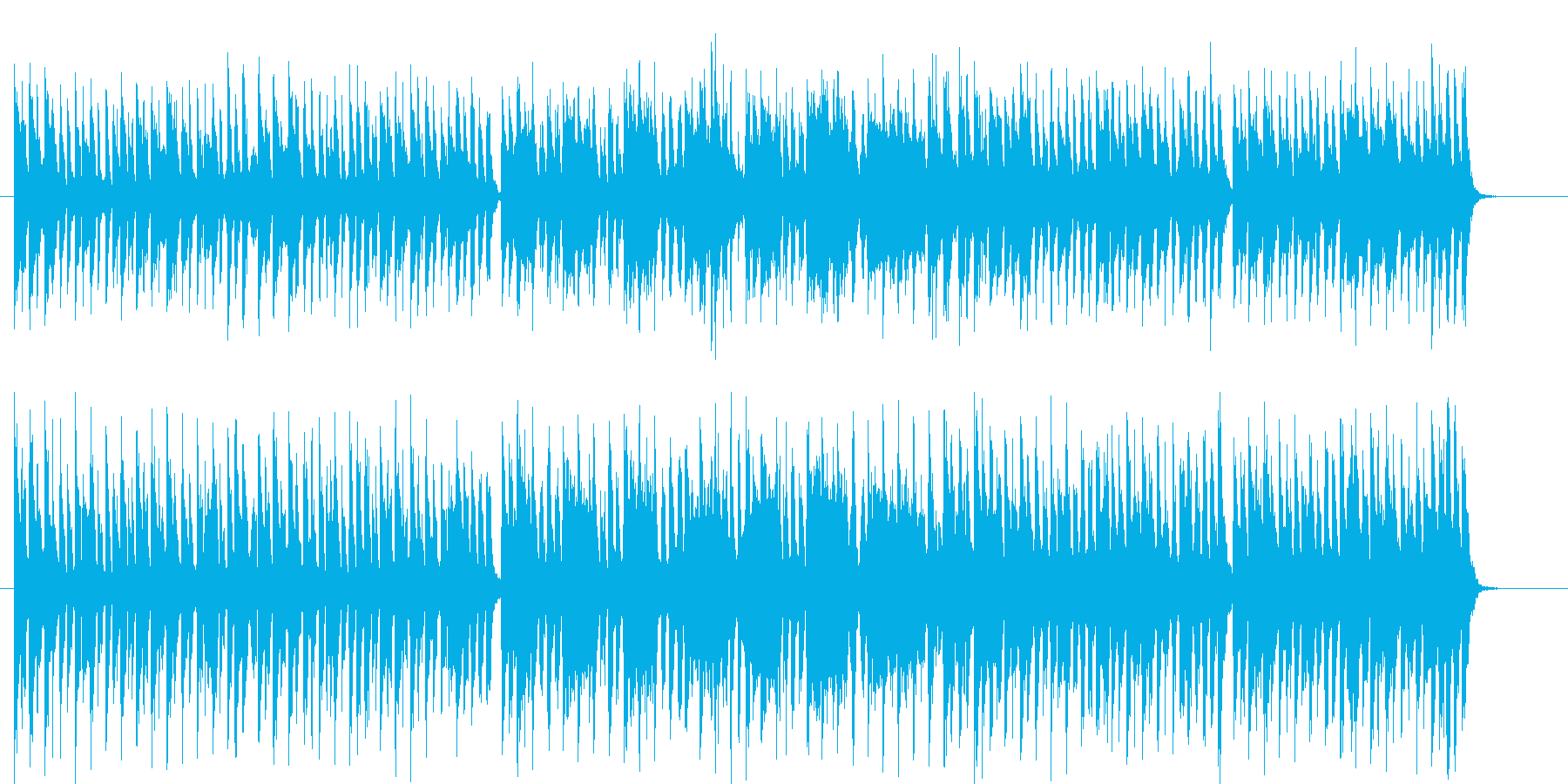 可愛らしいポップなミュージックの再生済みの波形