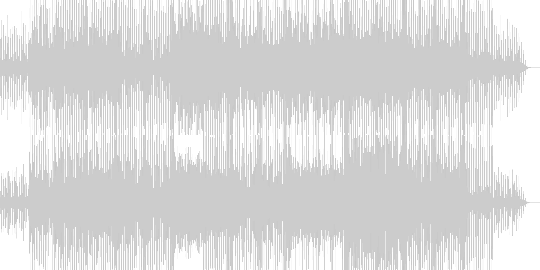 ちょっと切なくかっこいい感じのロックの未再生の波形