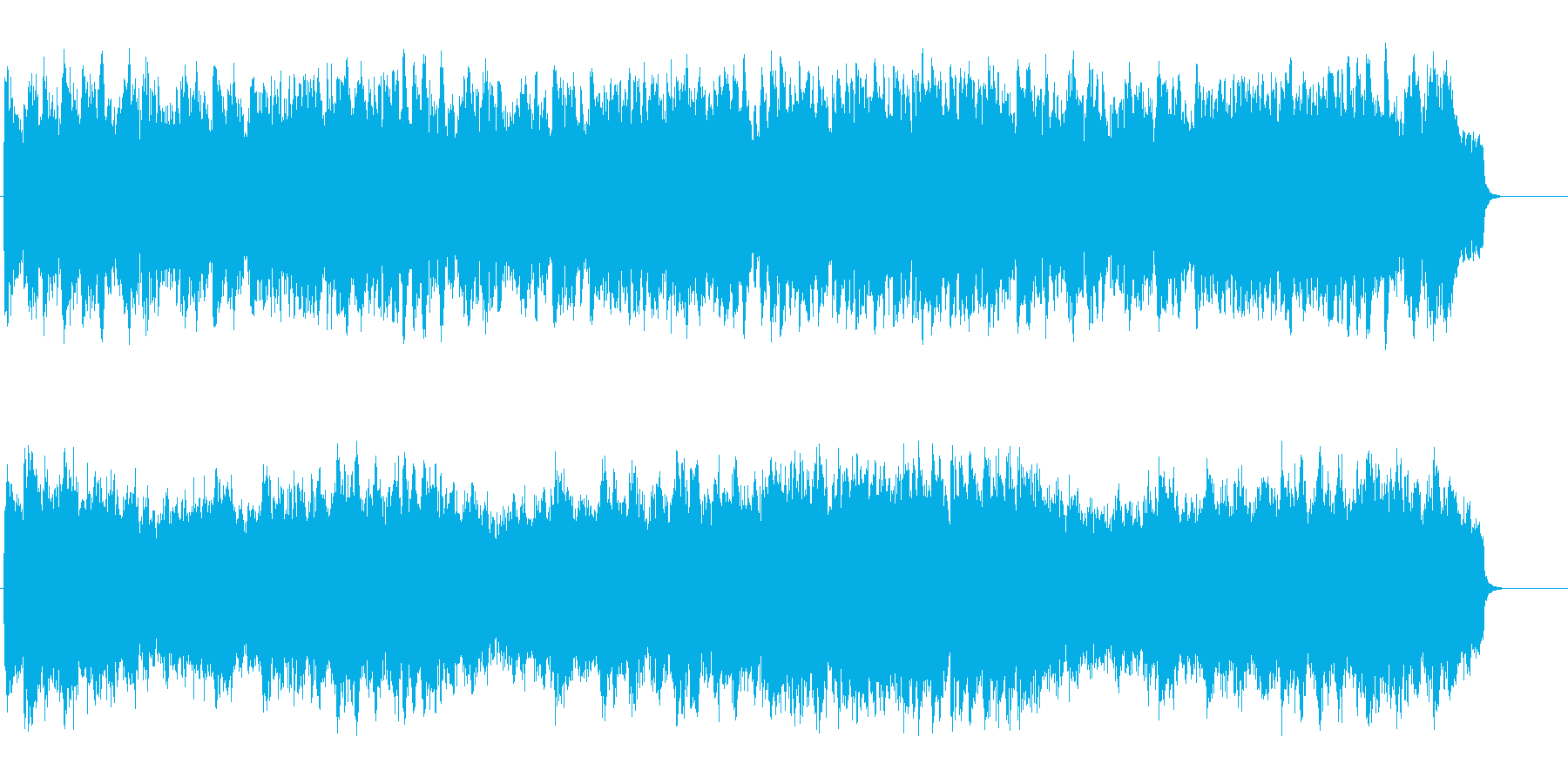 ほのぼのと暖かいオーケストラ/テーマの再生済みの波形